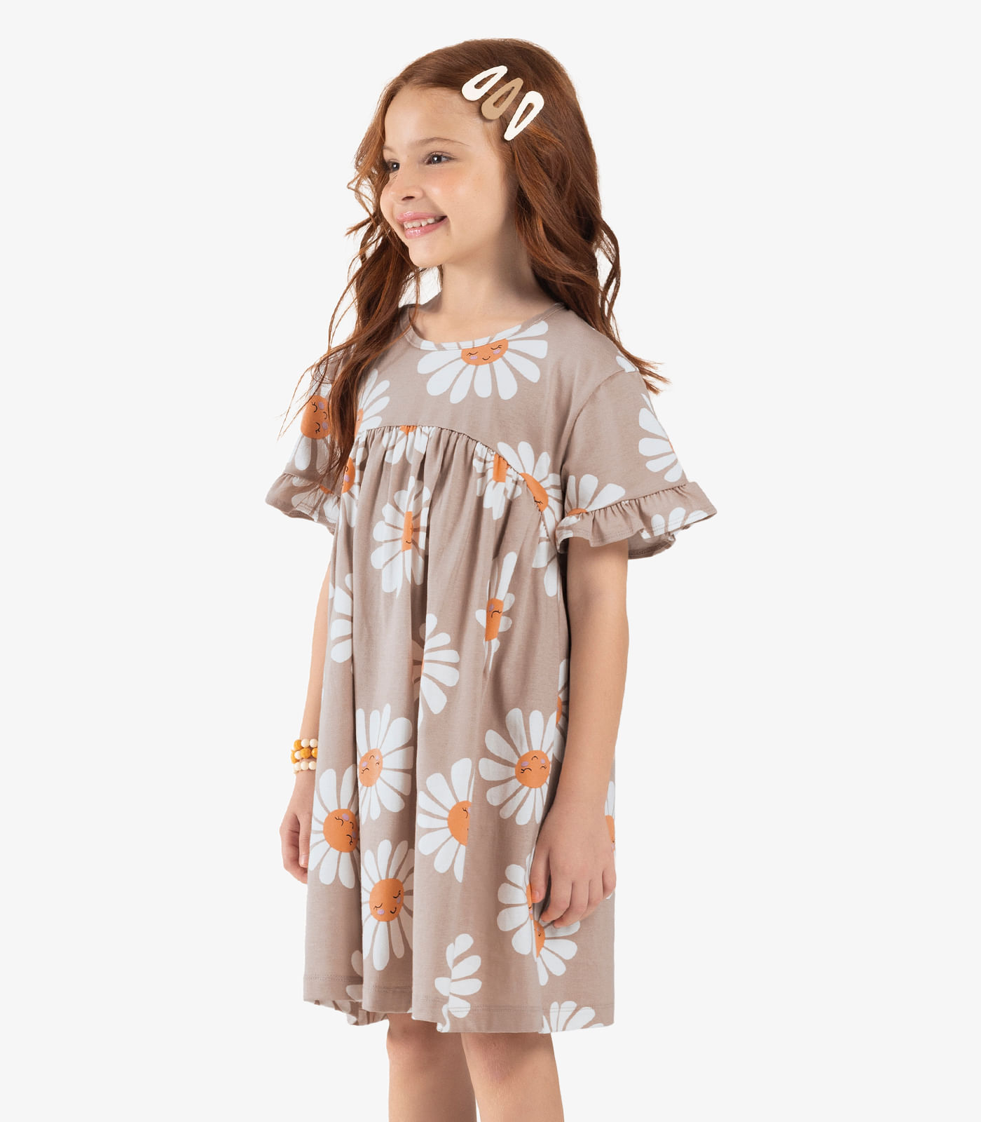 Vestido Infantil Rovi Kids Marrom - Imagem 2