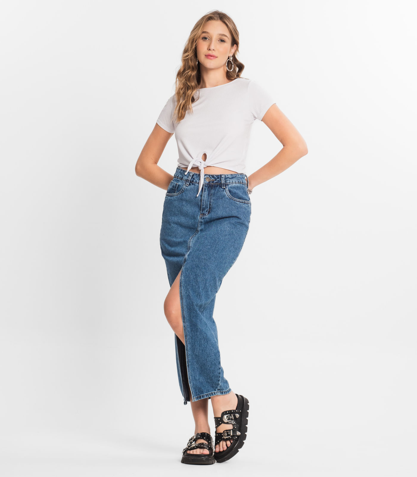 Blusa Feminina Ribana Canelada Select Branco - Imagem 4