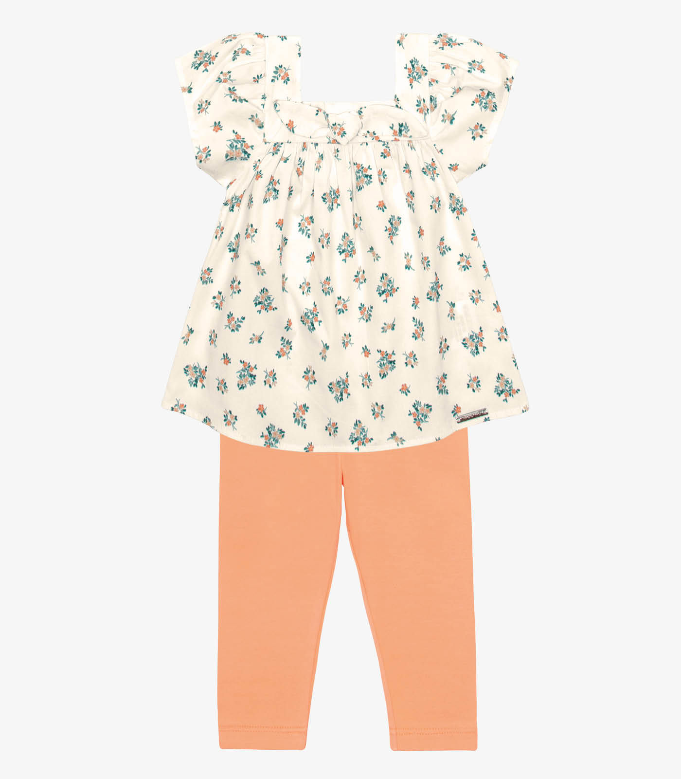 Conjunto Infantil Bata Com Legging Trick Nick Bege