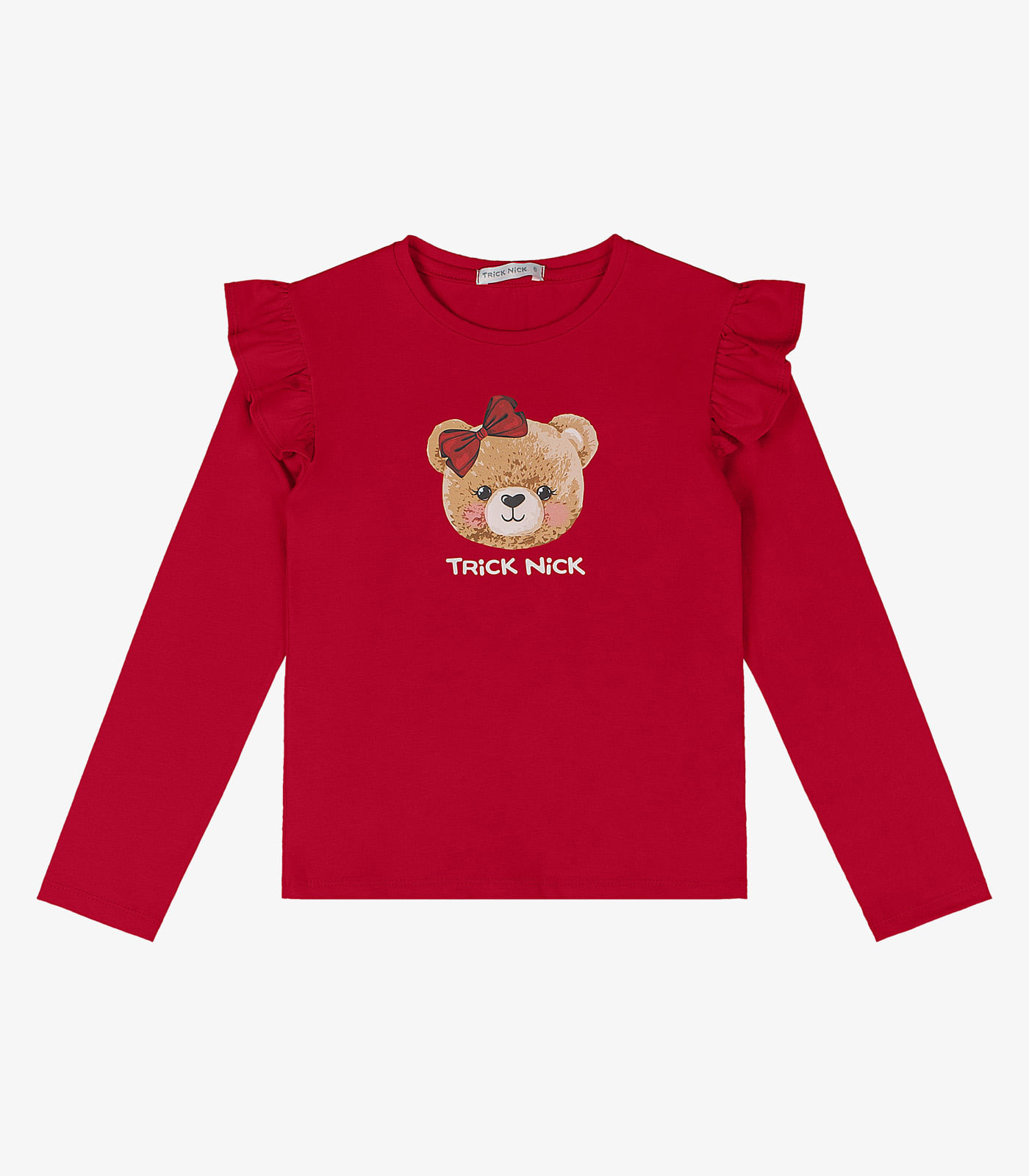 Blusa Infantil Manga Longa Trick Nick Vermelho - Imagem 5