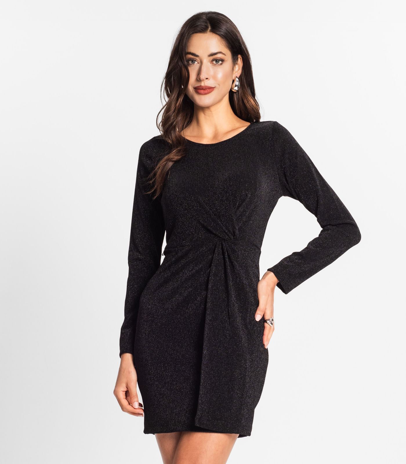 Vestido Feminino Manga Longa Endless Preto - GG