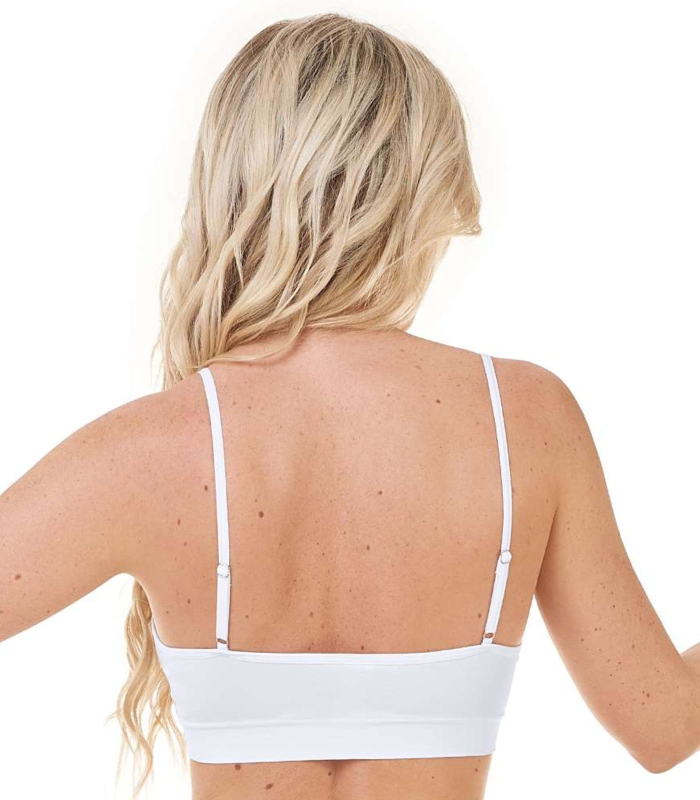 Top De Alça Sem Costura Zee Rucci Branco - Imagem 2