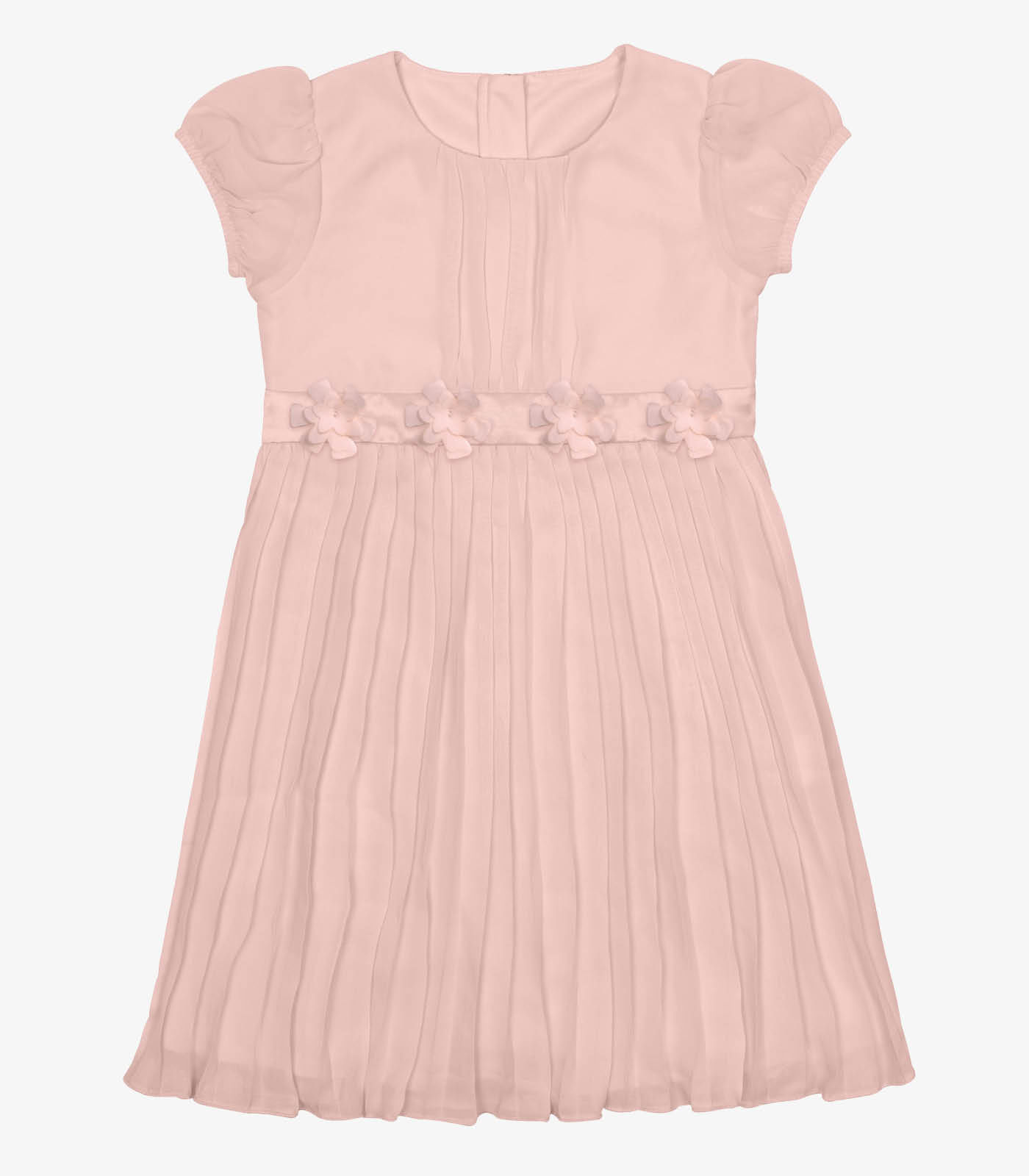 Vestido Chiffon Plissado Trick Nick Rosa - Imagem 5