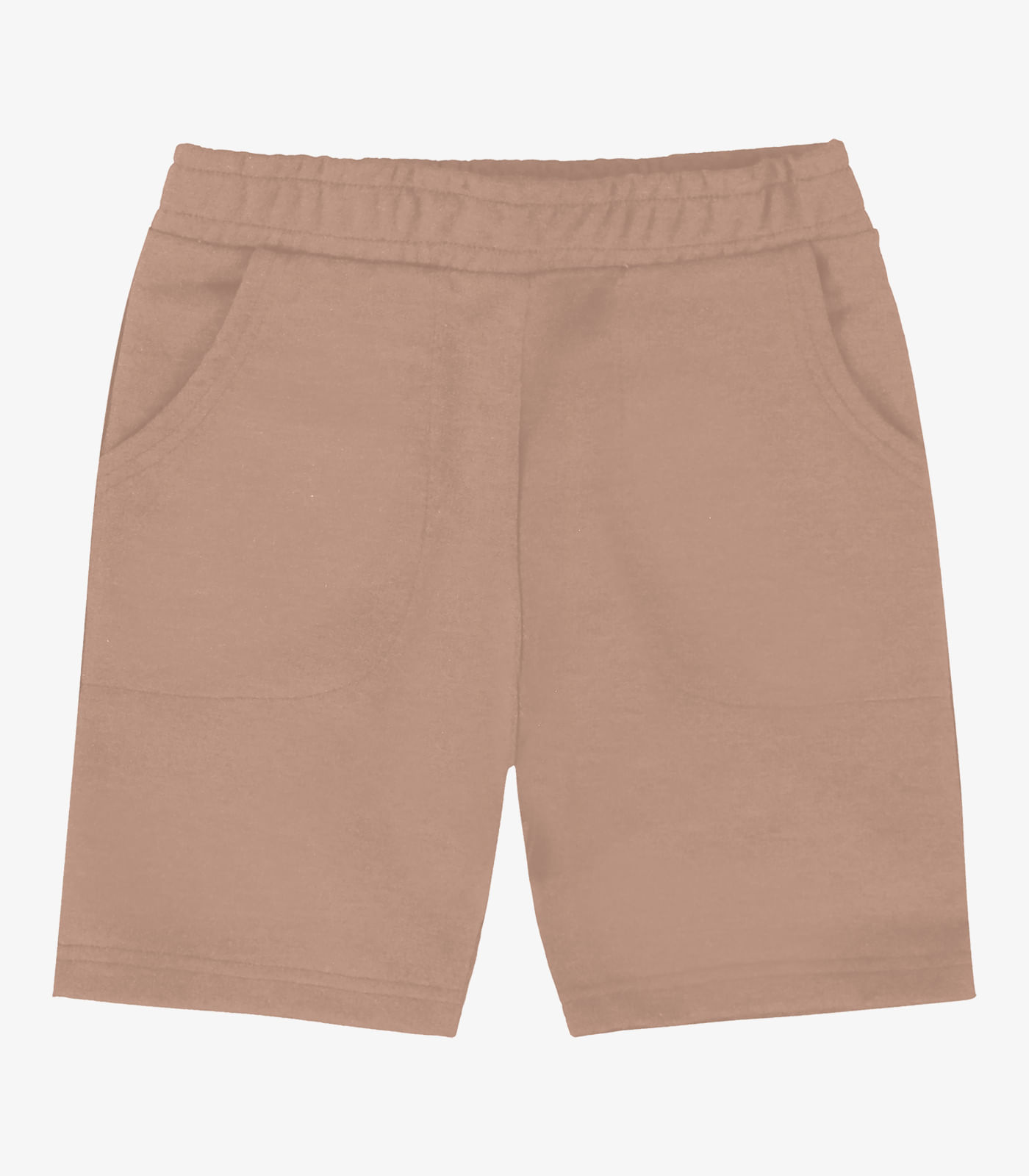 Bermuda Infantil Menino Em Moletom Rovi Kids Marrom