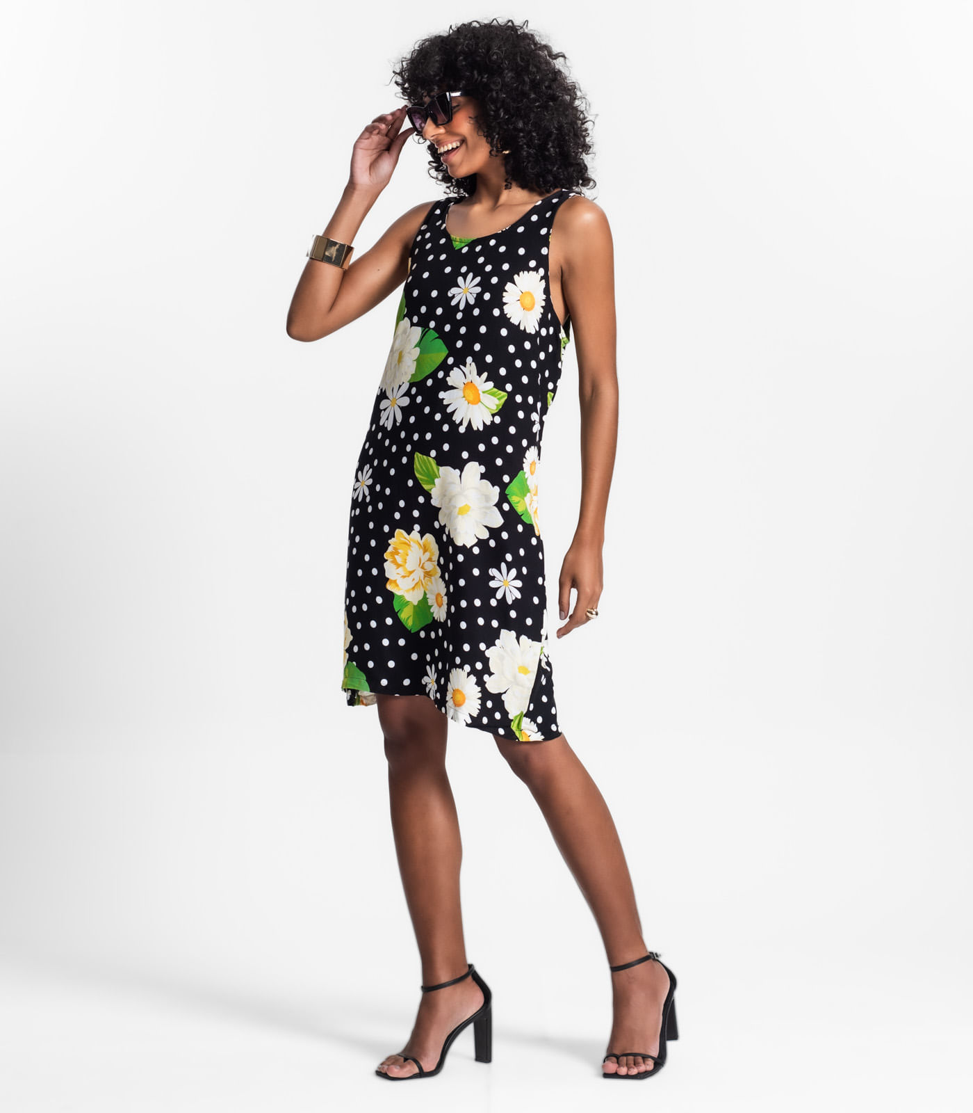 Vestido Feminino Curto De Viscose Select Preto - Imagem 4