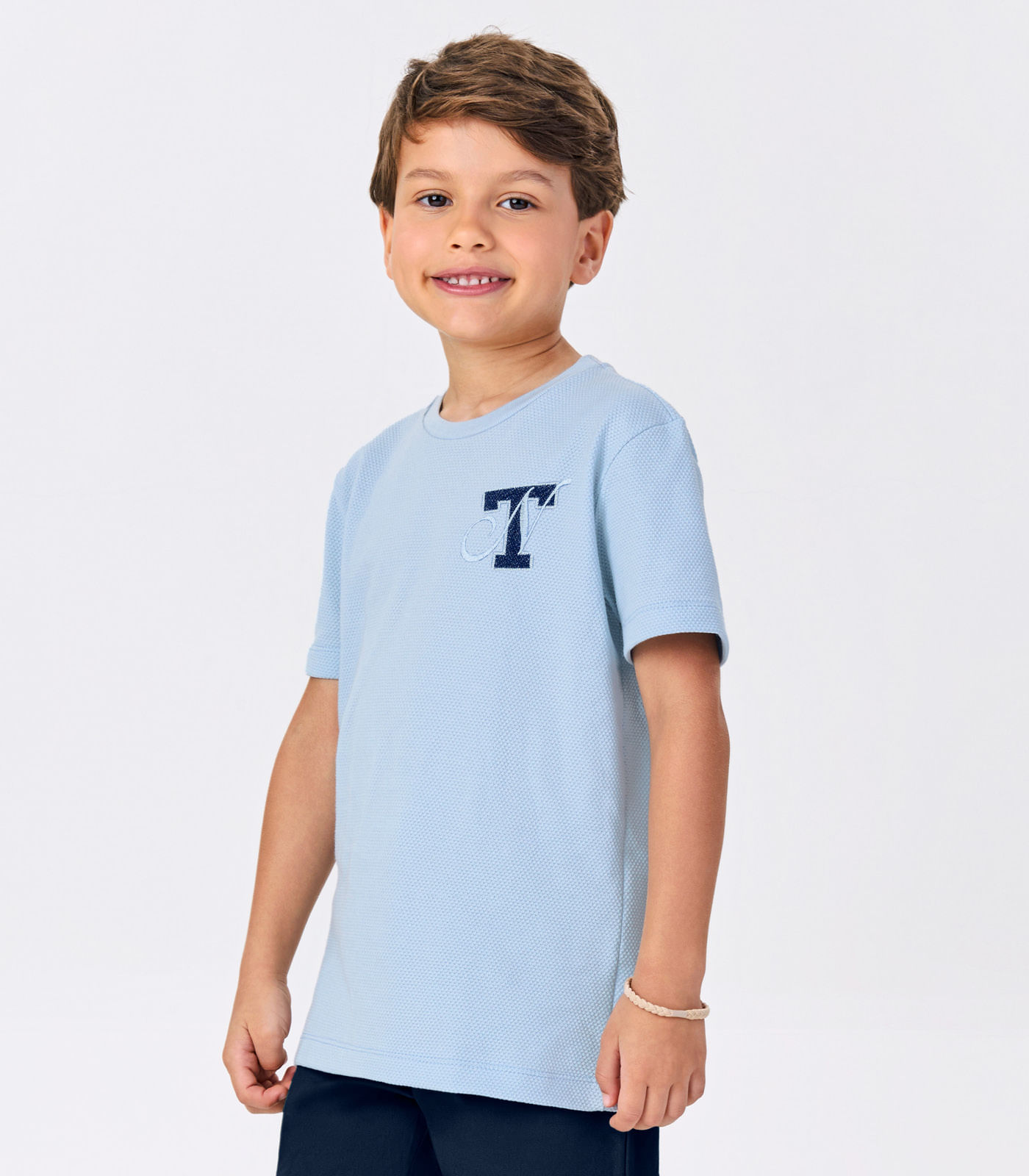 Conjunto Menino Camiseta Com Bermuda Trick Nick Azul - Imagem 2