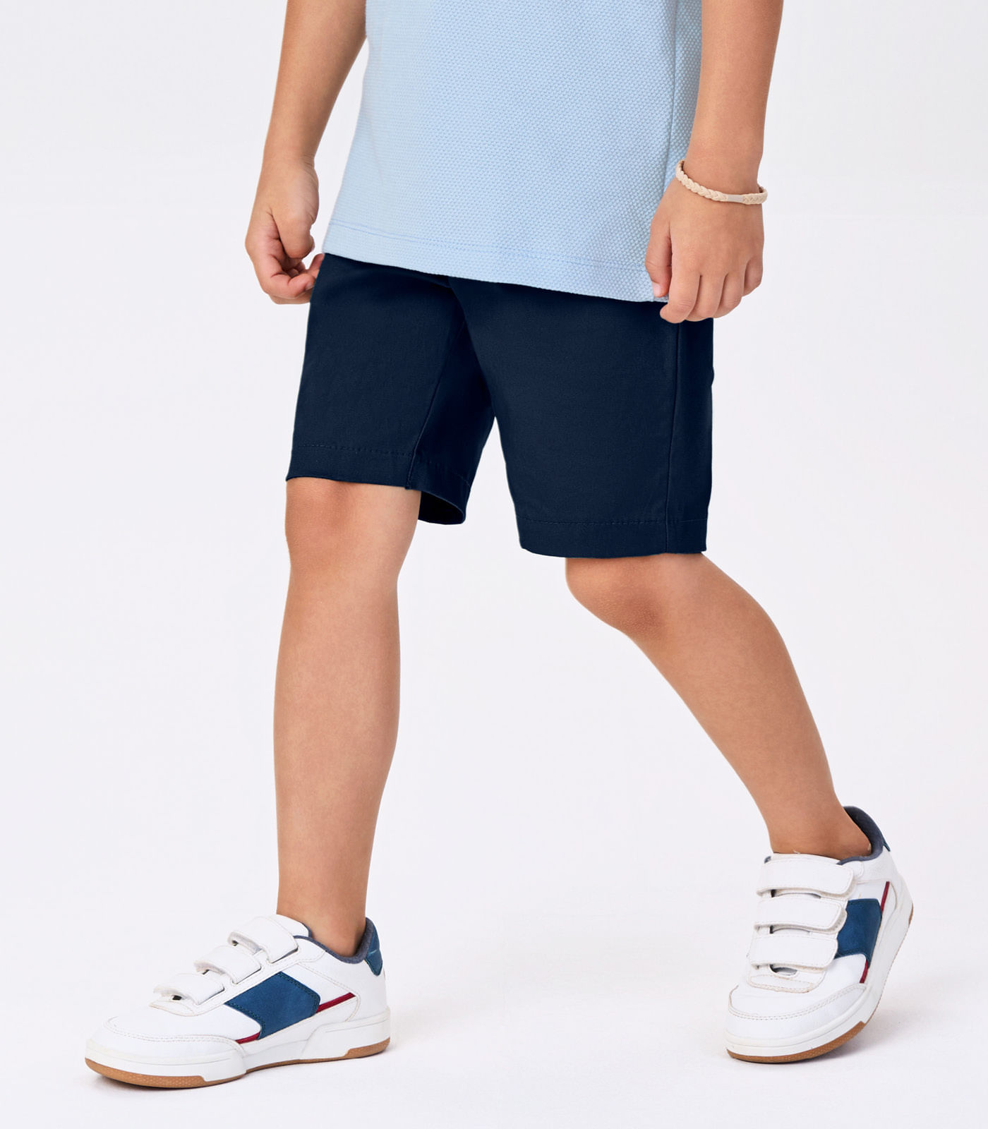 Conjunto Menino Camiseta Com Bermuda Trick Nick Azul - Imagem 3