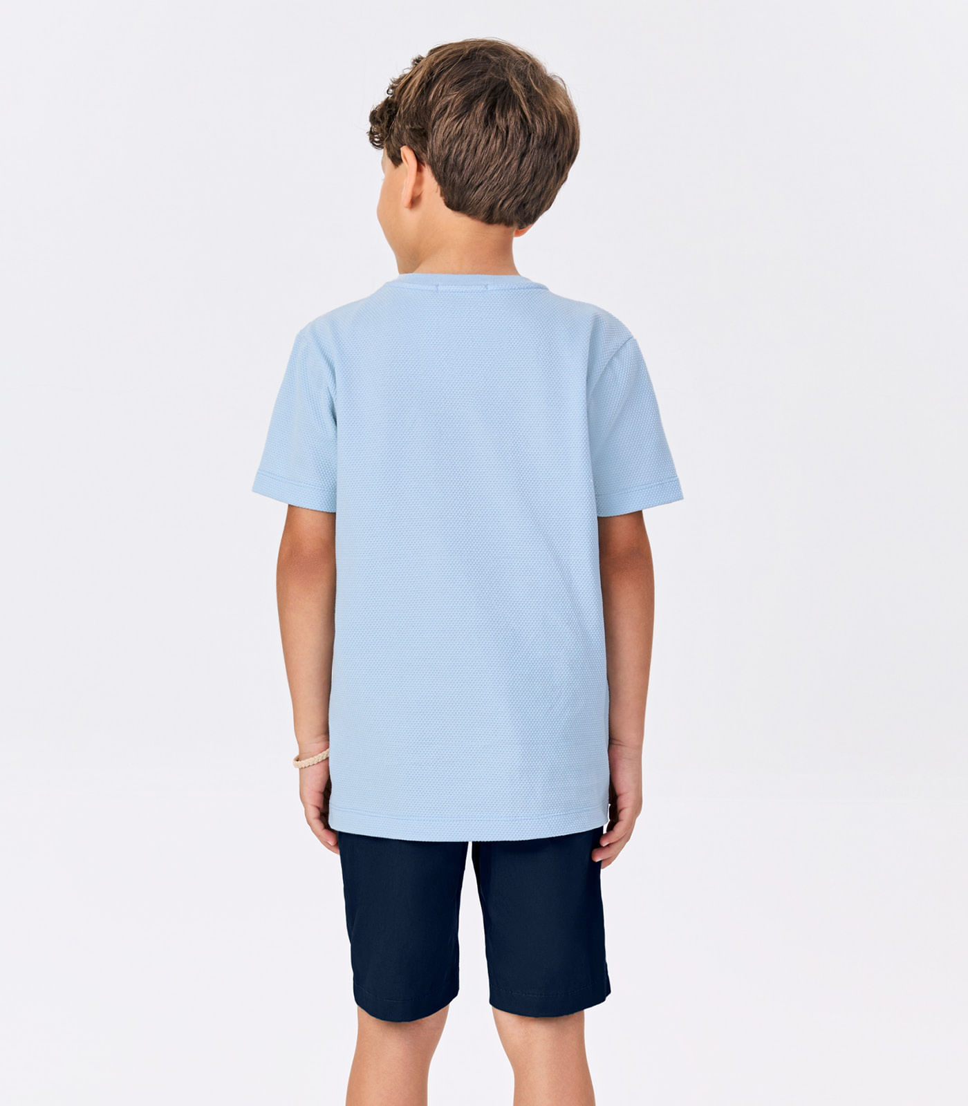 Conjunto Menino Camiseta Com Bermuda Trick Nick Azul - Imagem 4