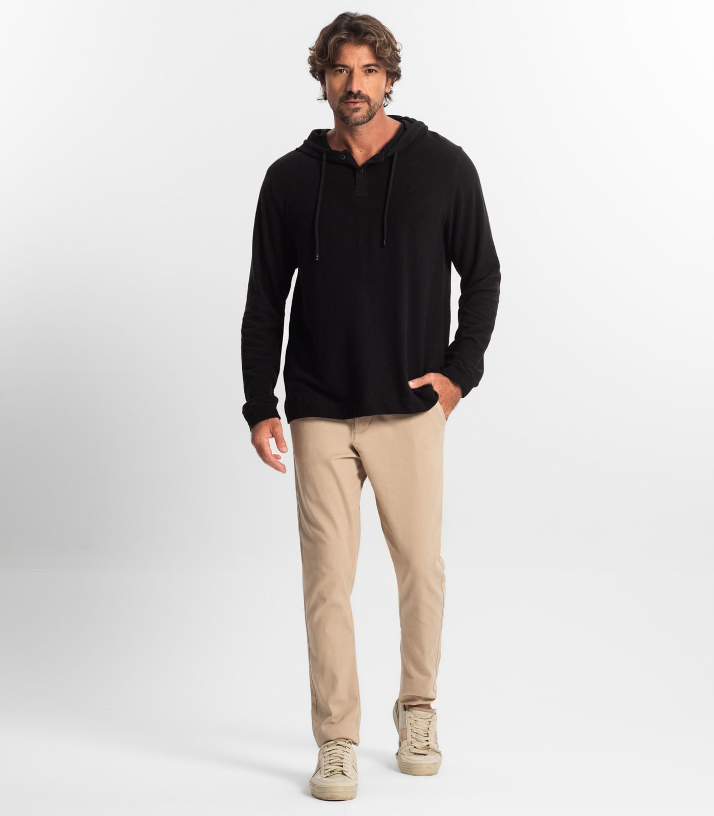 Moletom Masculino Com Capuz Diametro Preto - Imagem 4