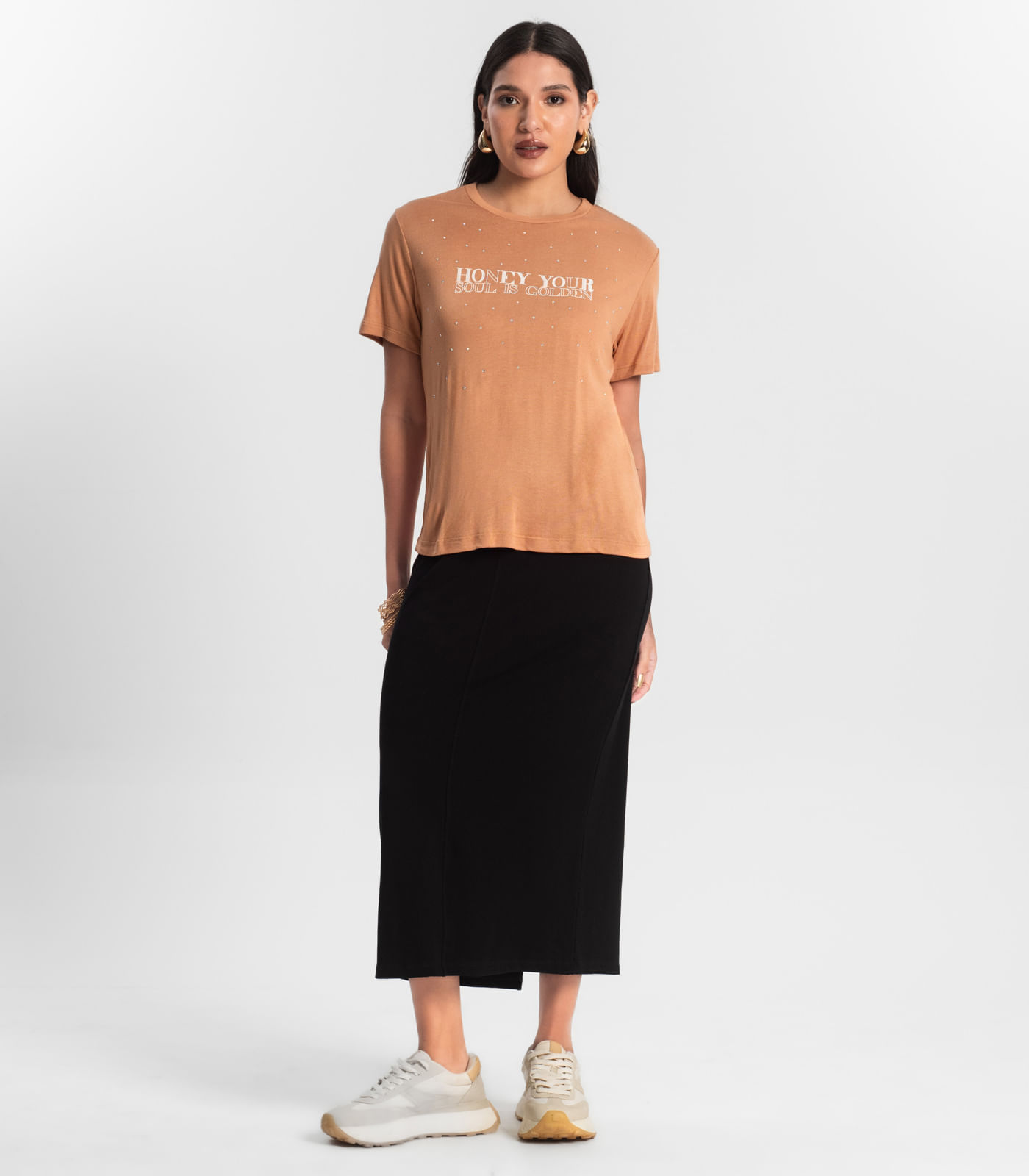 Blusa Visco Tricot Feminina Rovitex Marrom - Imagem 5