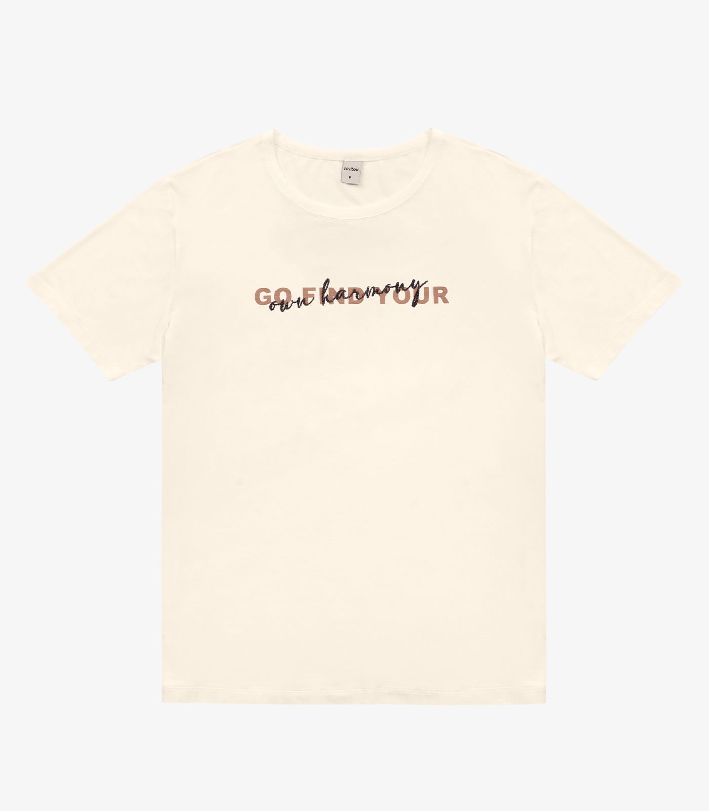 Blusa Feminina Viscotorcion Rovitex Bege - Imagem 2