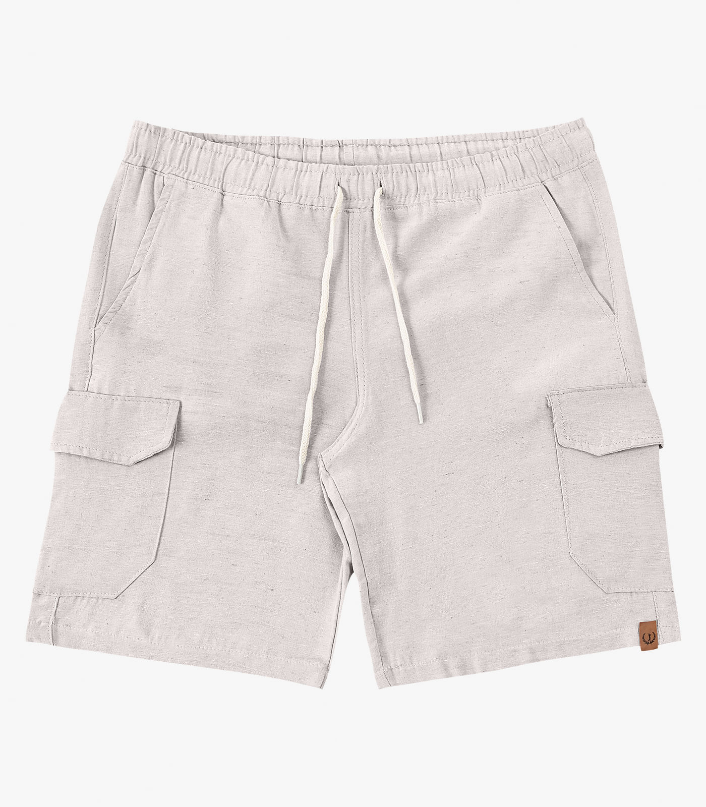 Bermuda Masculina Sarja Cargo Com Elástico Shift Cinza - Imagem 5