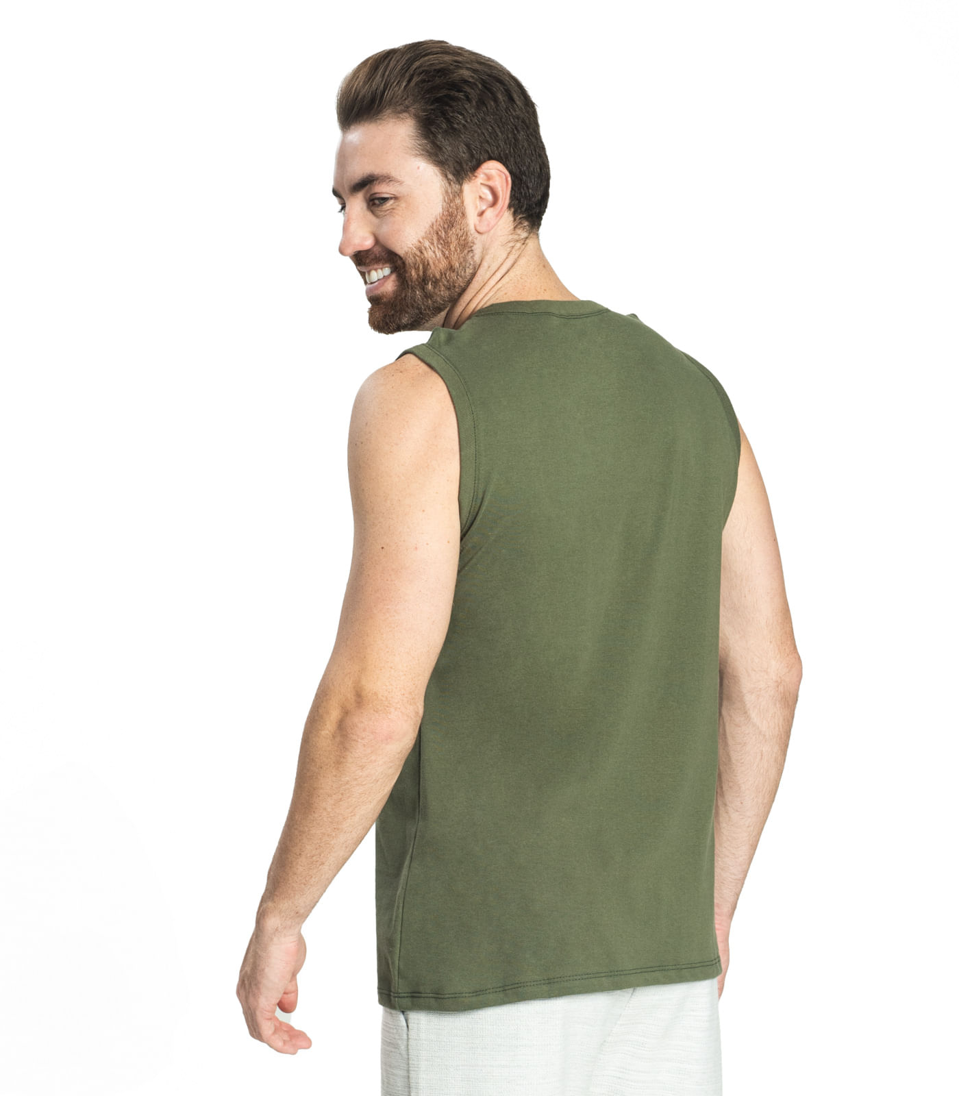 Regata Masculina Básica Rovitex Verde - Imagem 11