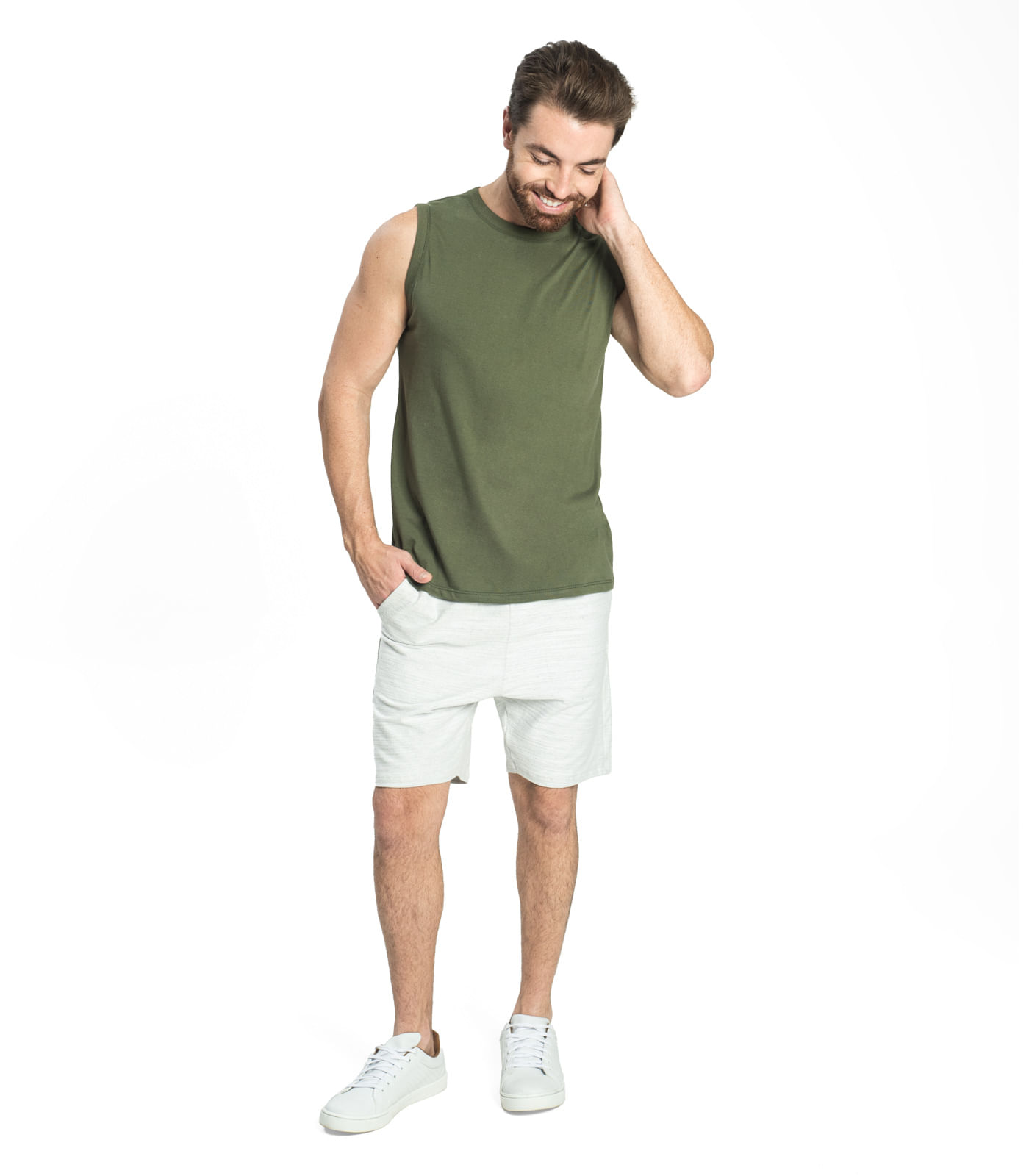 Regata Masculina Básica Rovitex Verde - Imagem 12