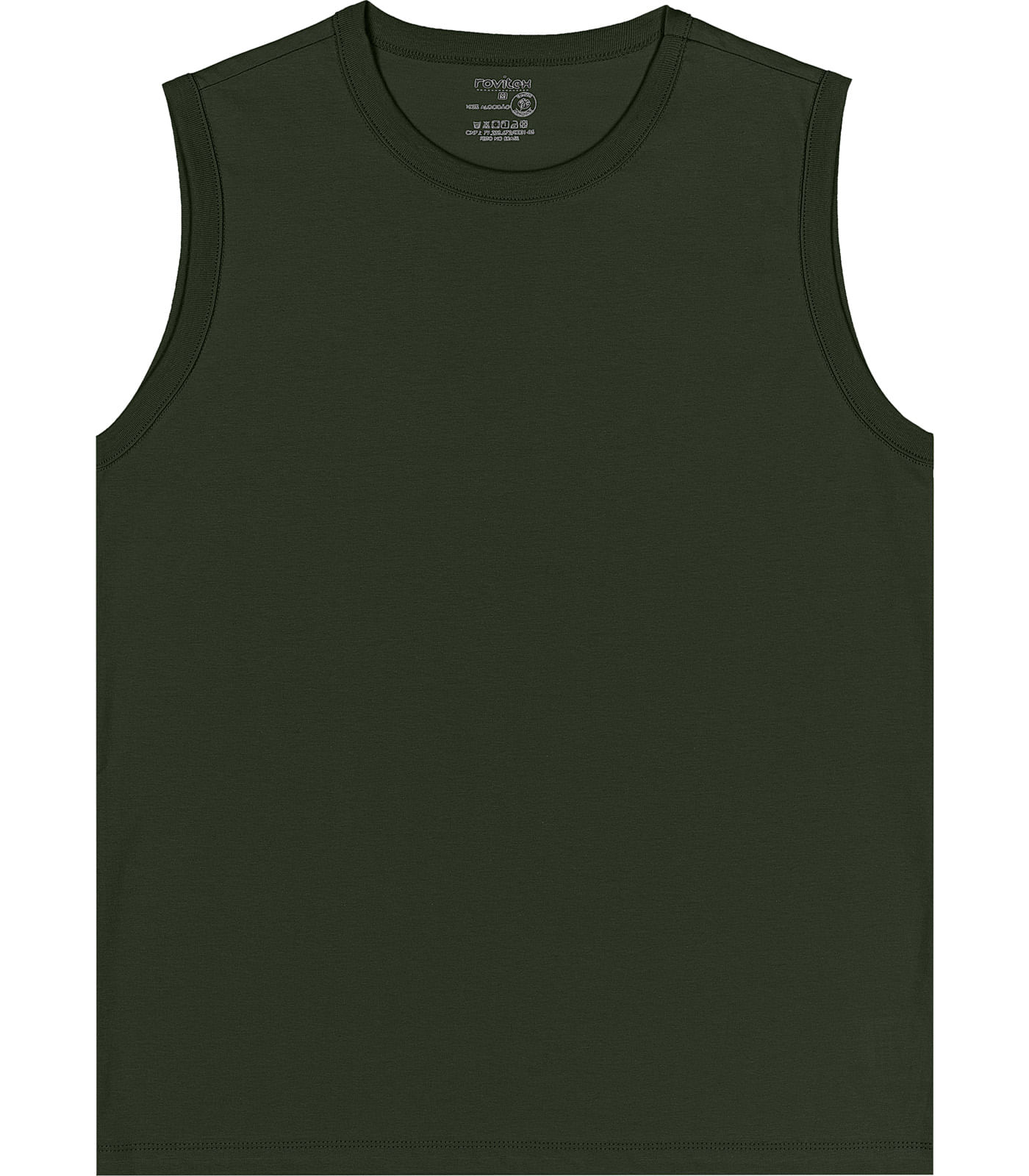 Regata Masculina Básica Rovitex Verde - Imagem 13