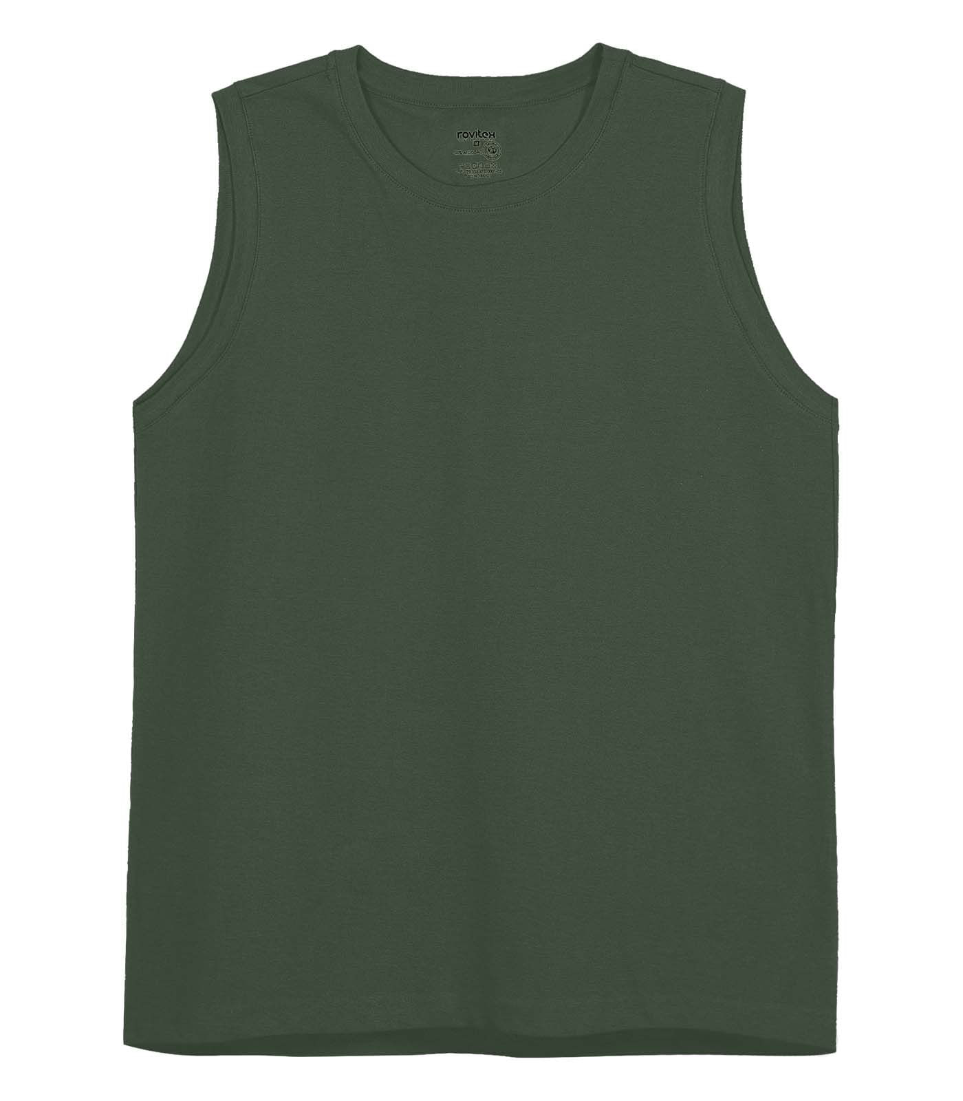 Regata Masculina Básica Rovitex Verde - Imagem 7