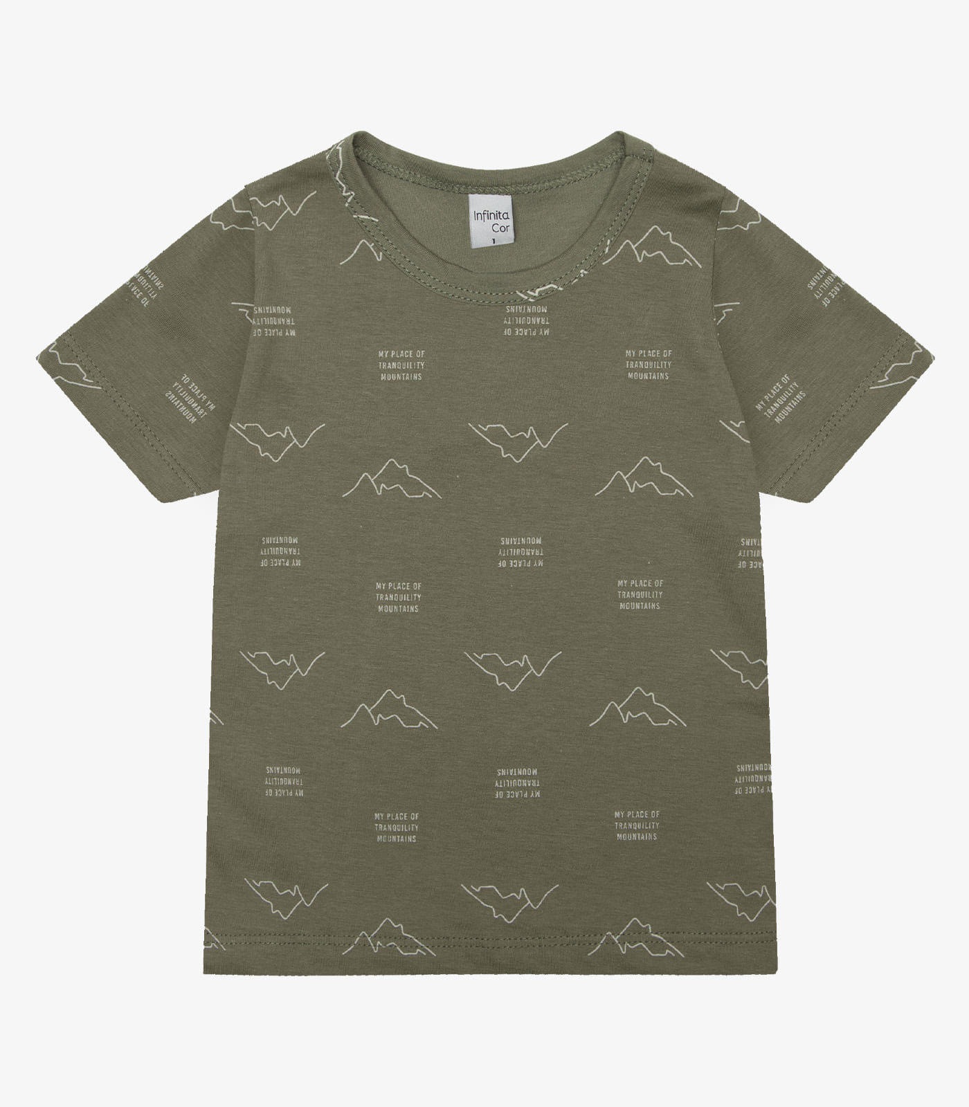 Camiseta Infantil Masculina Animais Infinita Cor Verde