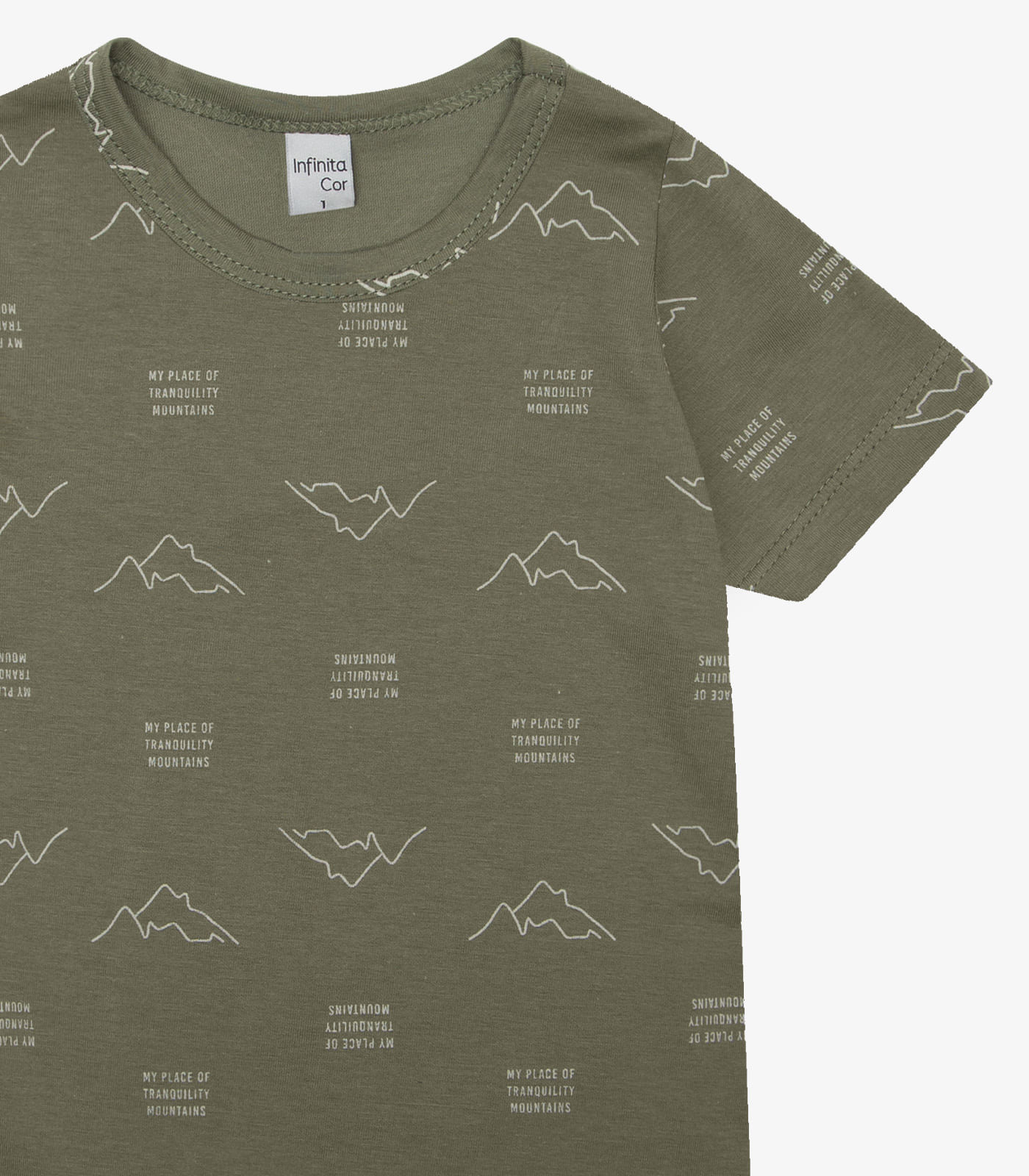 Camiseta Infantil Masculina Animais Infinita Cor Verde - Imagem 3