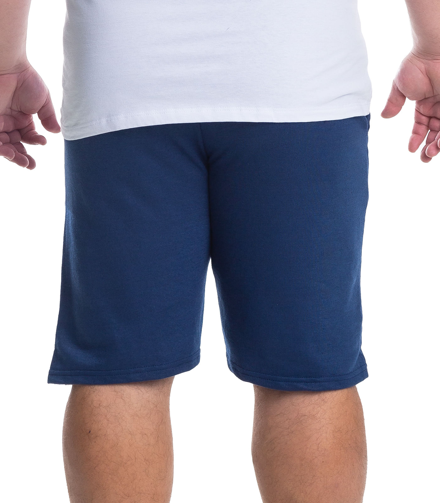Bermuda Masculina Moletom Plus Size Select Azul - Imagem 2