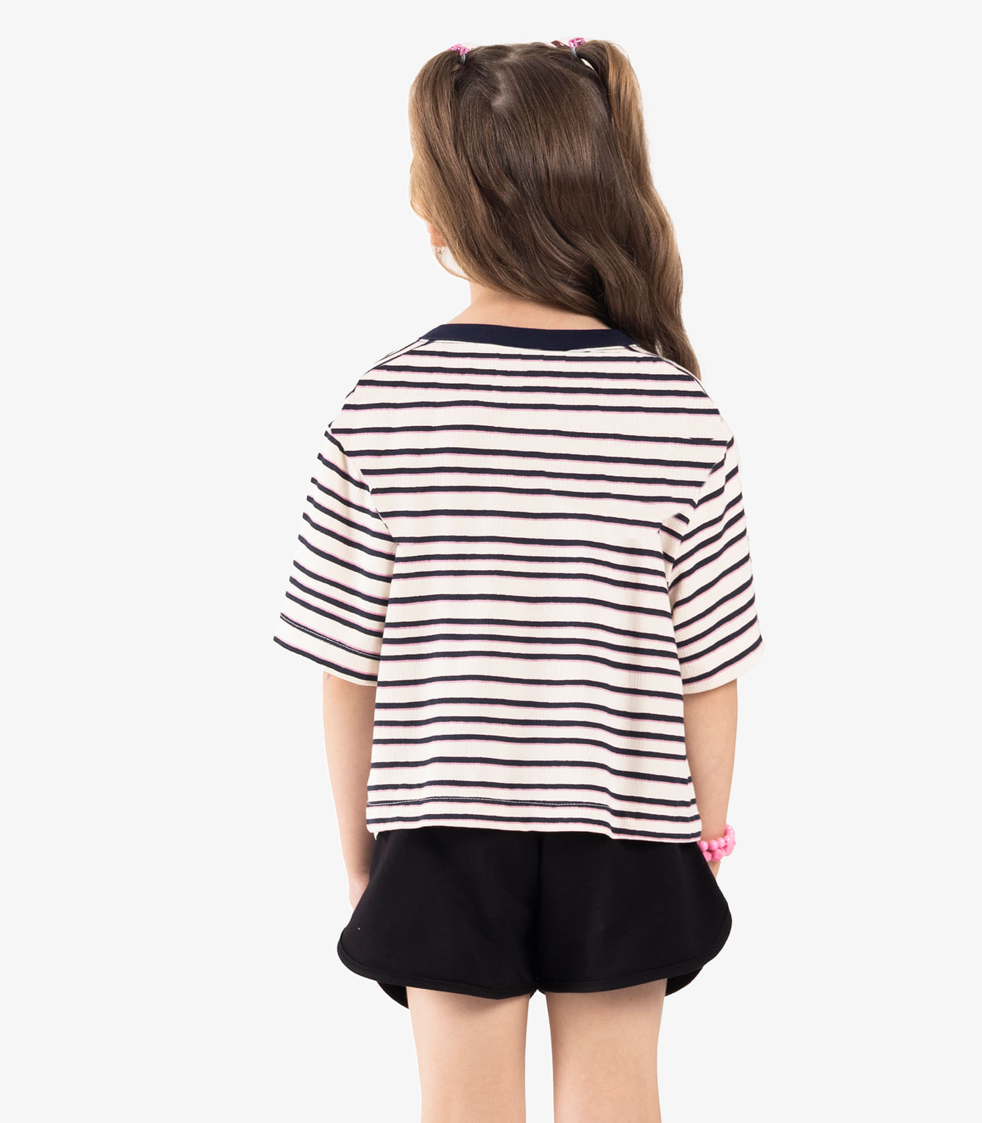 Blusa Infantil Visco Maquinetada Rovi Kids Azul - Imagem 3