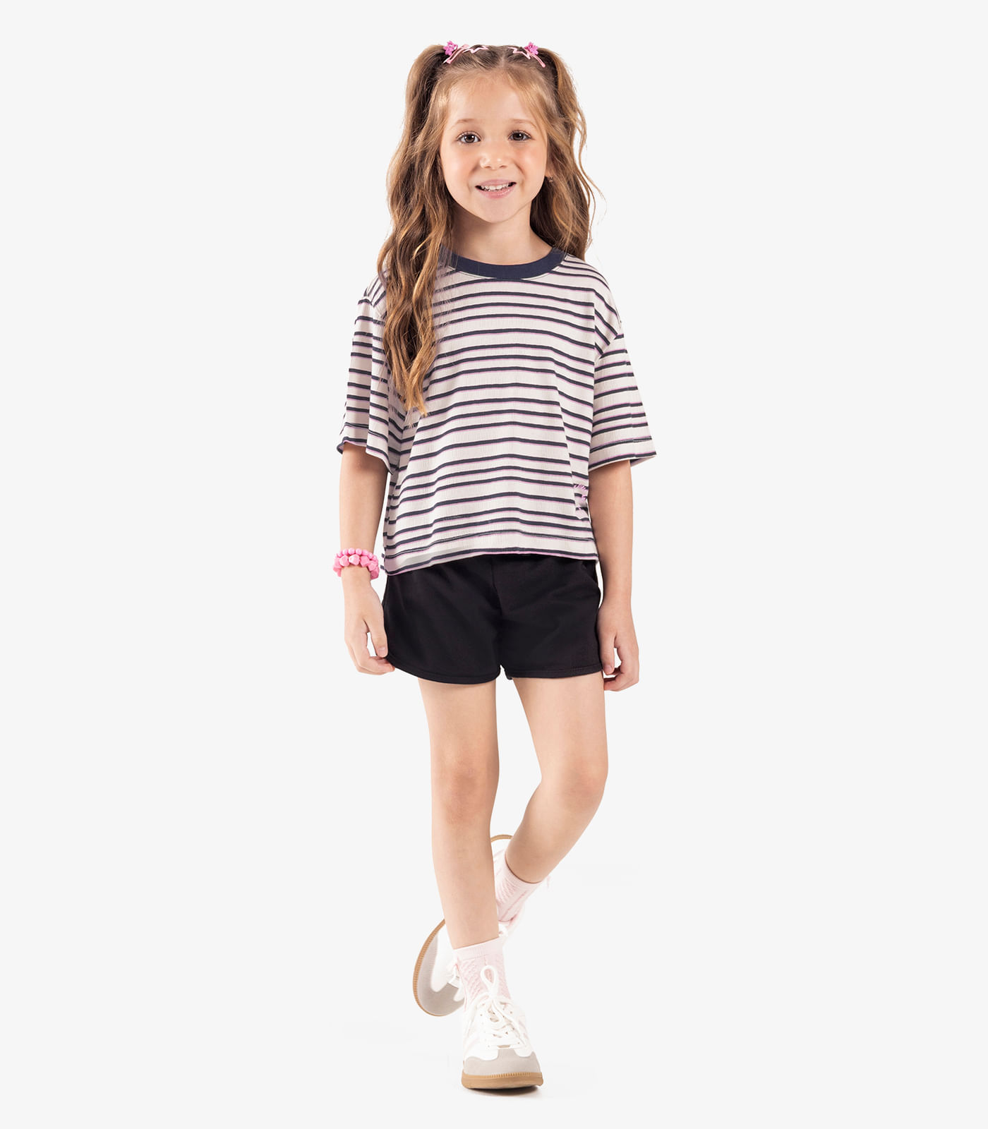 Blusa Infantil Visco Maquinetada Rovi Kids Azul - Imagem 4