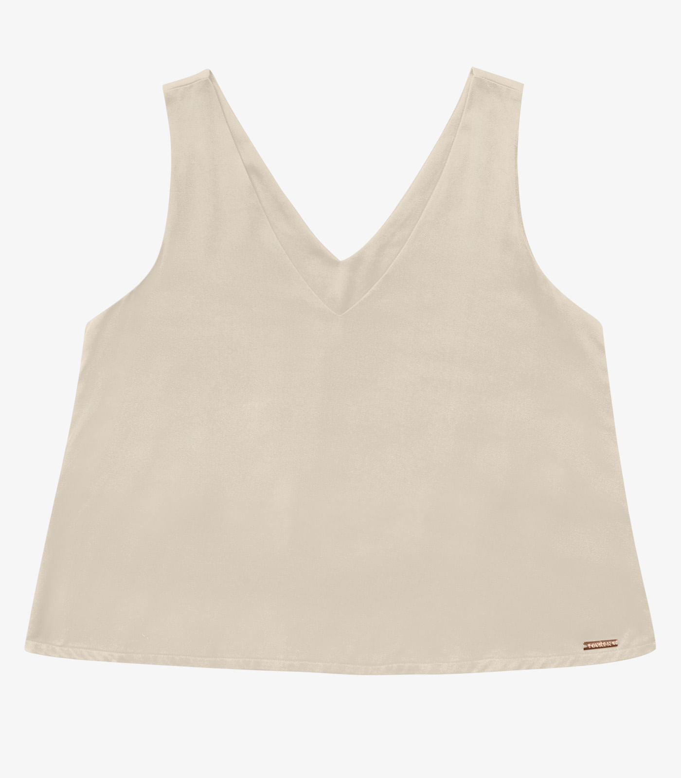 Regata Feminina de Viscose Rovitex Bege - Imagem 2