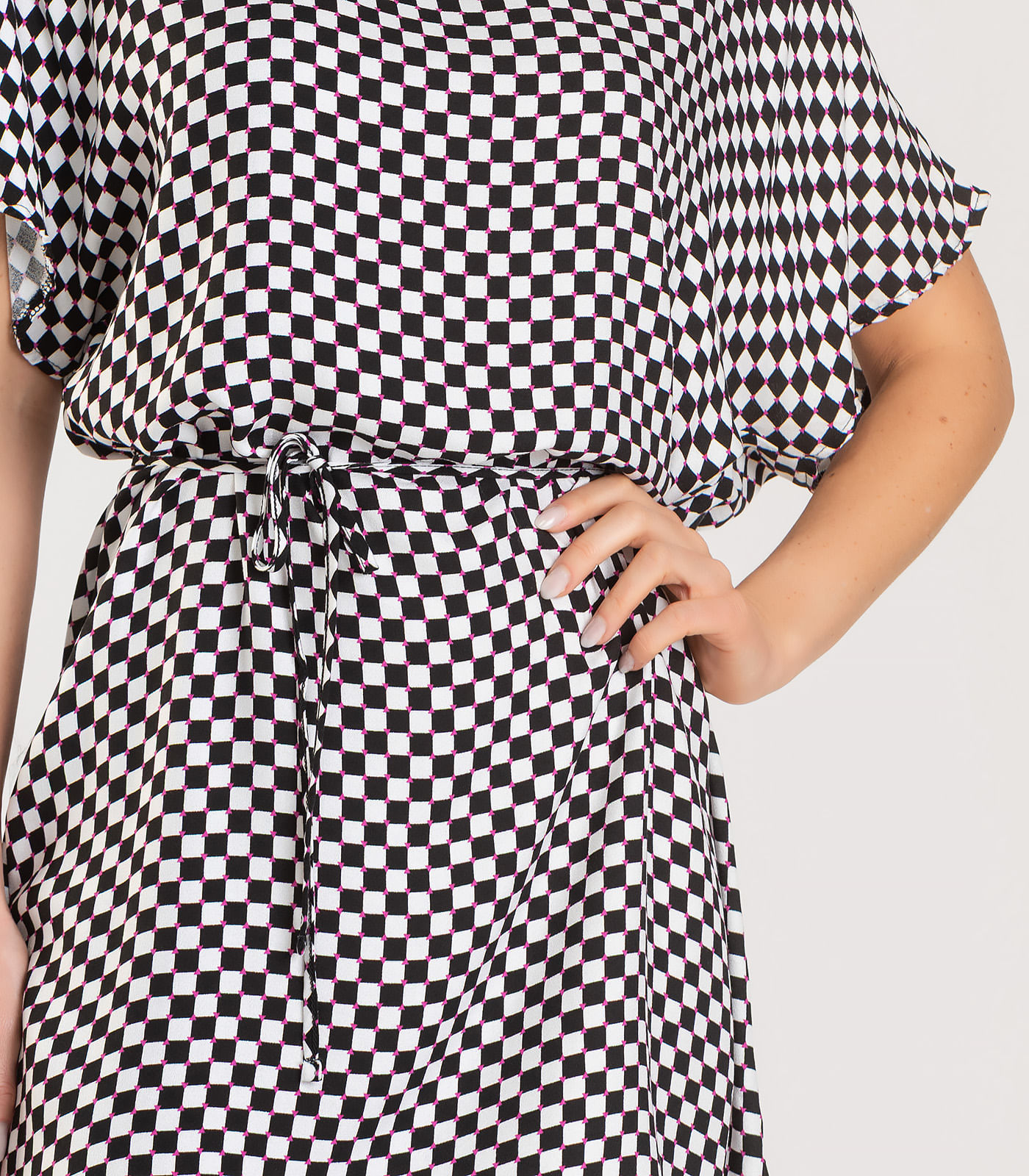 Vestido Feminino Estampado Infinita Cor Preto - Imagem 2