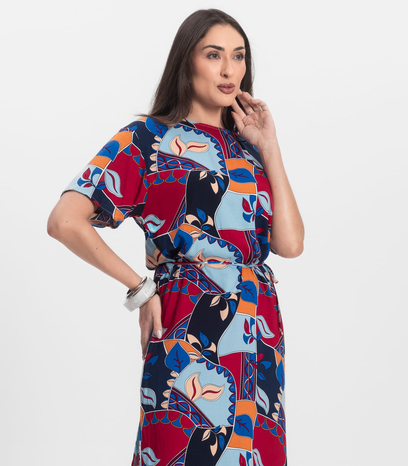 Vestido Midi Infinita Cor Azul - Imagem 2