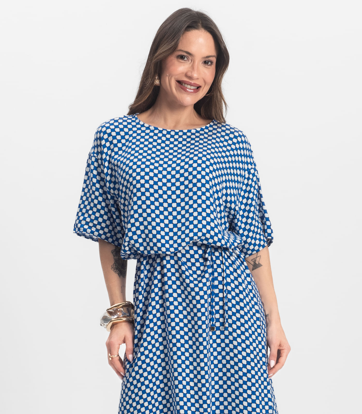 Vestido Midi Infinita Cor Azul - Imagem 2