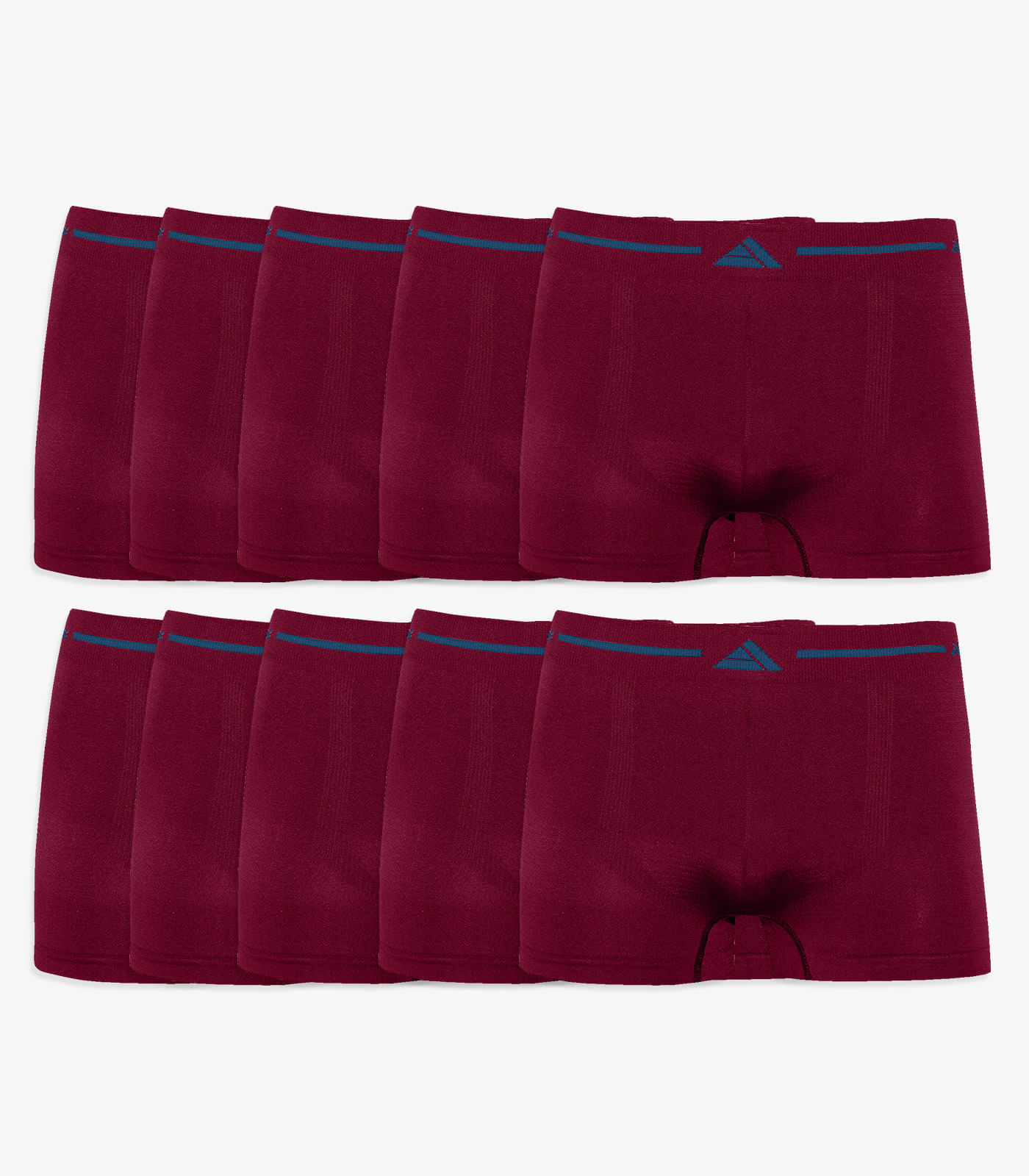 Kit 10 Cuecas Boxer Lisa Microfibra Altomax Vermelho - Imagem 7