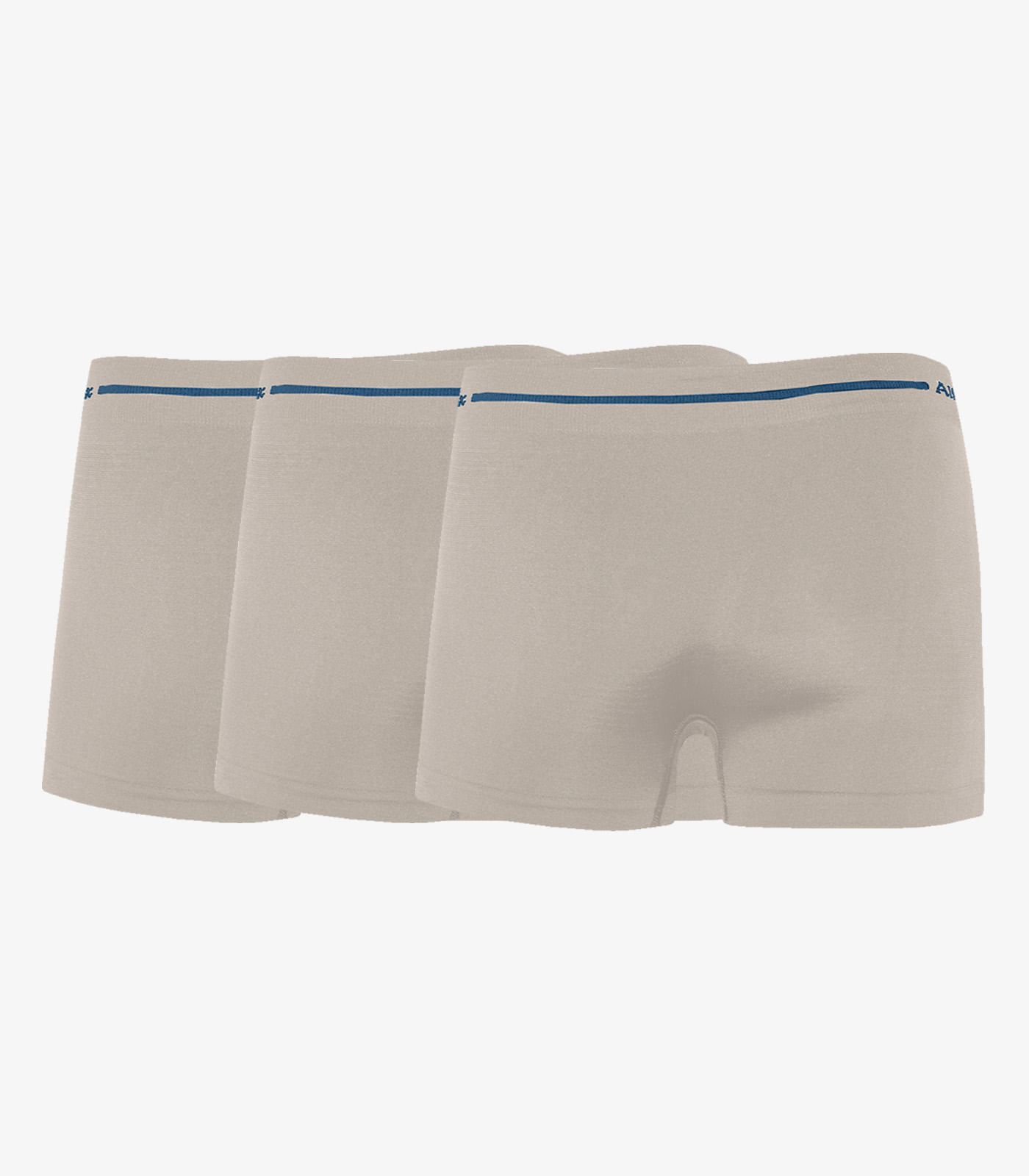 Kit 3 Cuecas Boxer Lisa Microfibra Altomax Cinza - Imagem 11