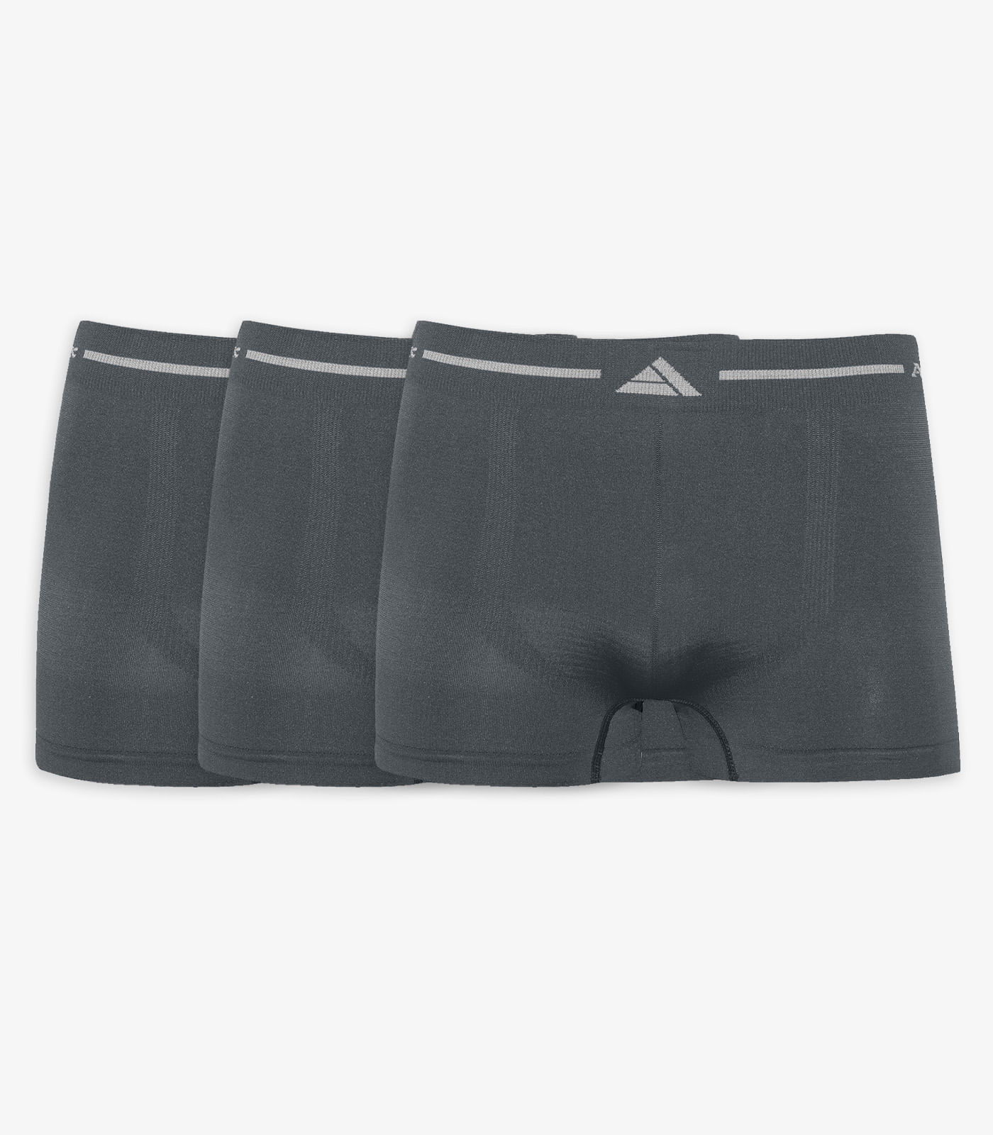 Kit 3 Cuecas Boxer Lisa Microfibra Altomax Cinza