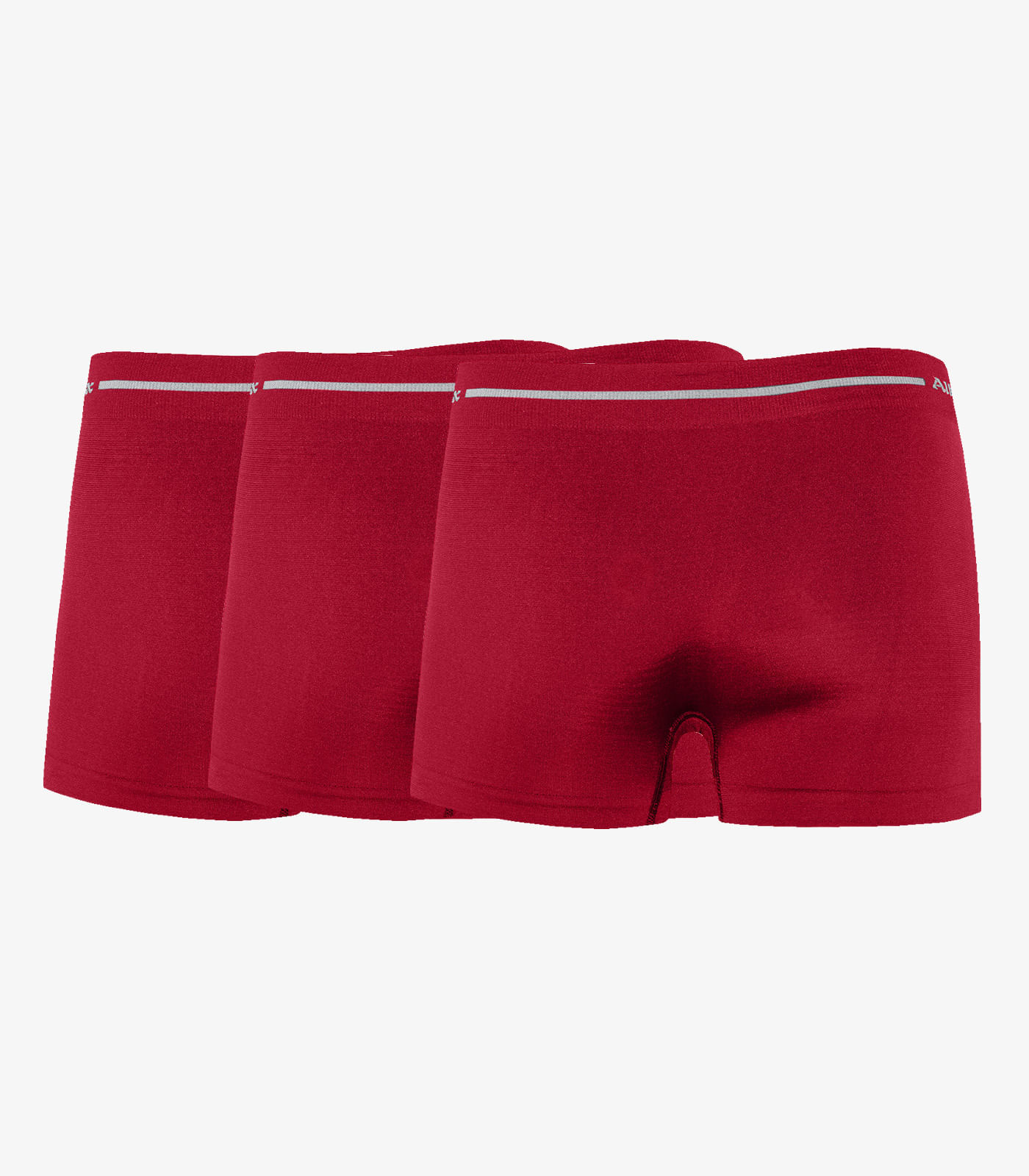Kit 3 Cuecas Boxer Lisa Microfibra Altomax Vermelho - Imagem 5