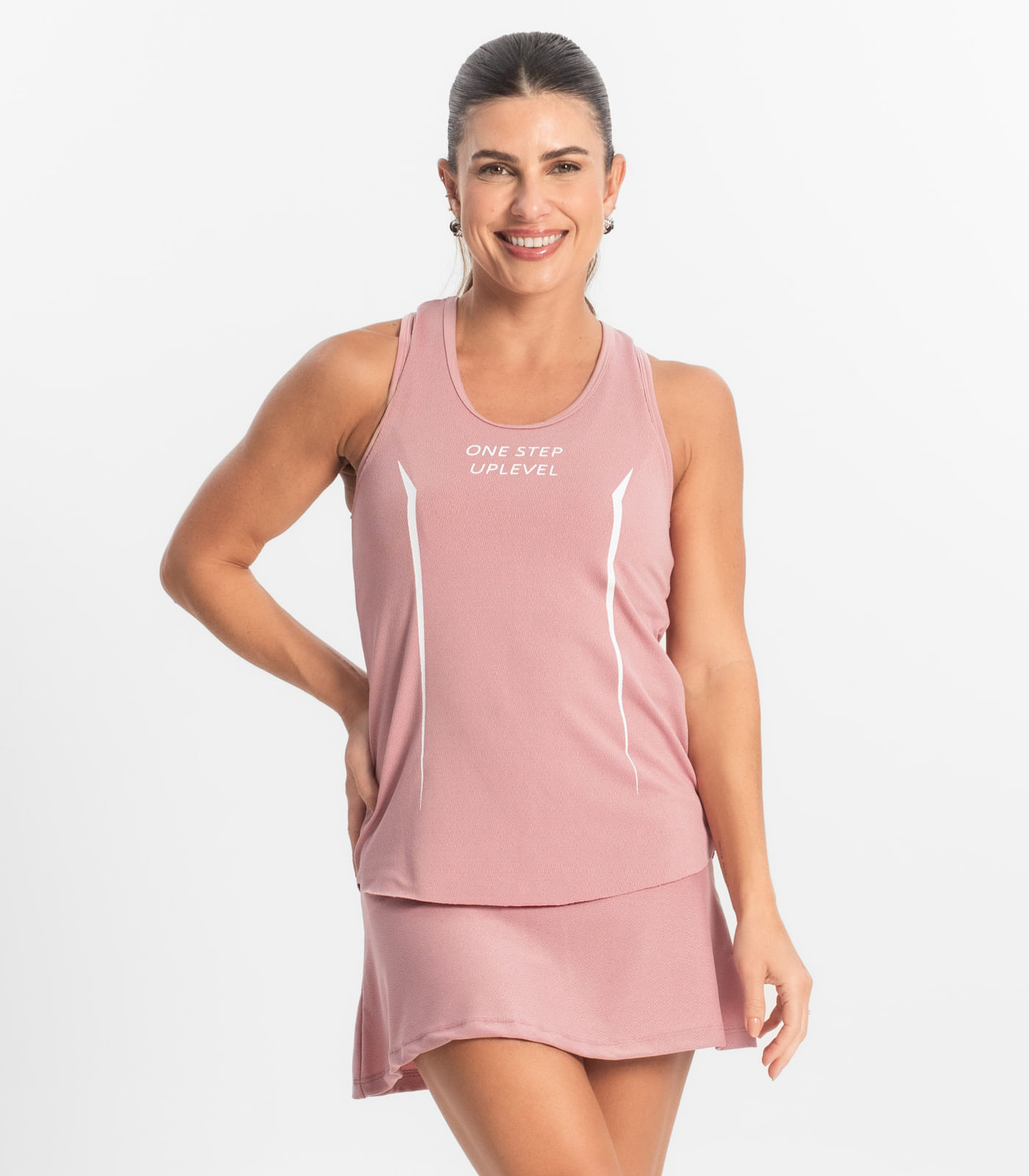 Regata Nadador Feminina FTK Fitness Rosa - Imagem 2