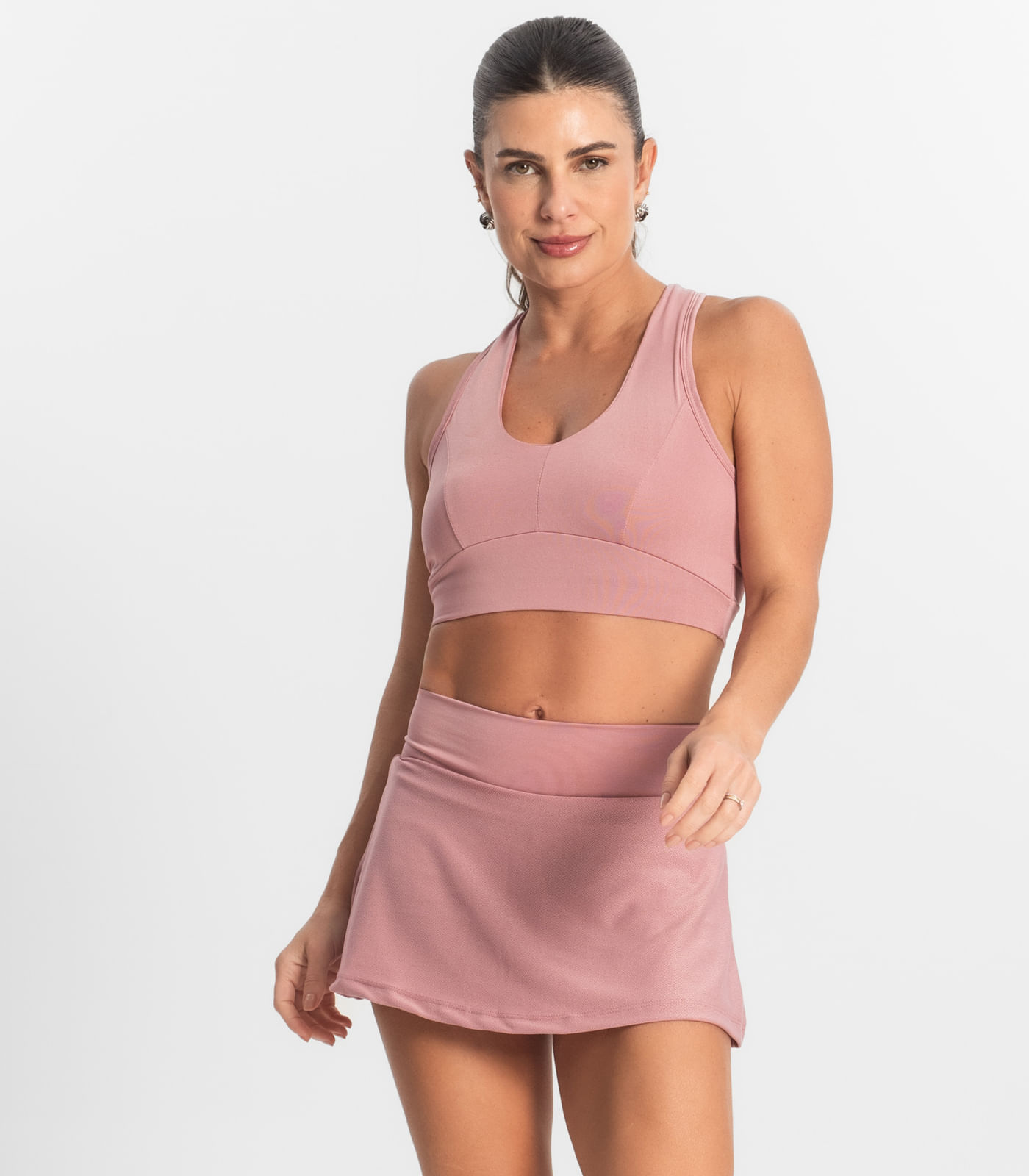 Top Feminino Sem Bojo FTK Fitness Rosa