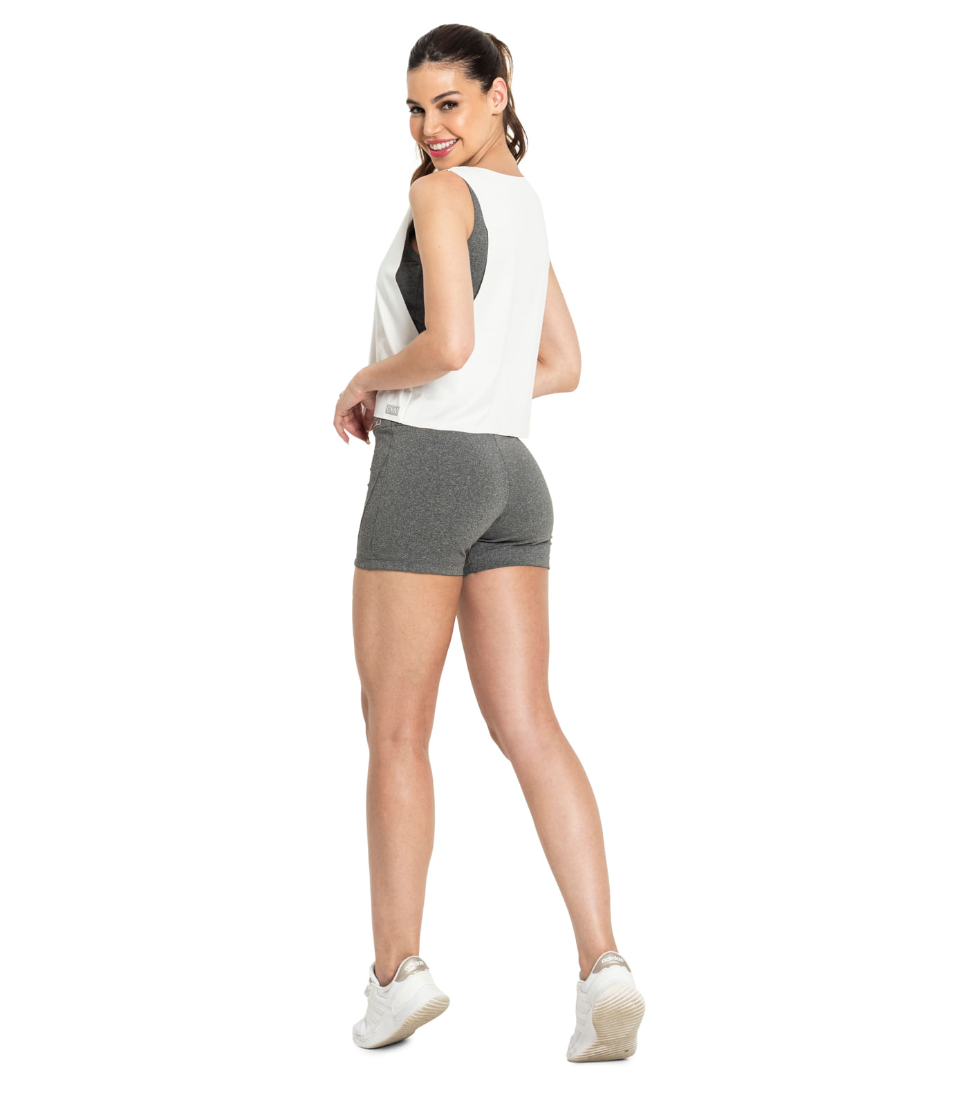 Cropped Feminino Basic FTK Fitness Bege - Imagem 4