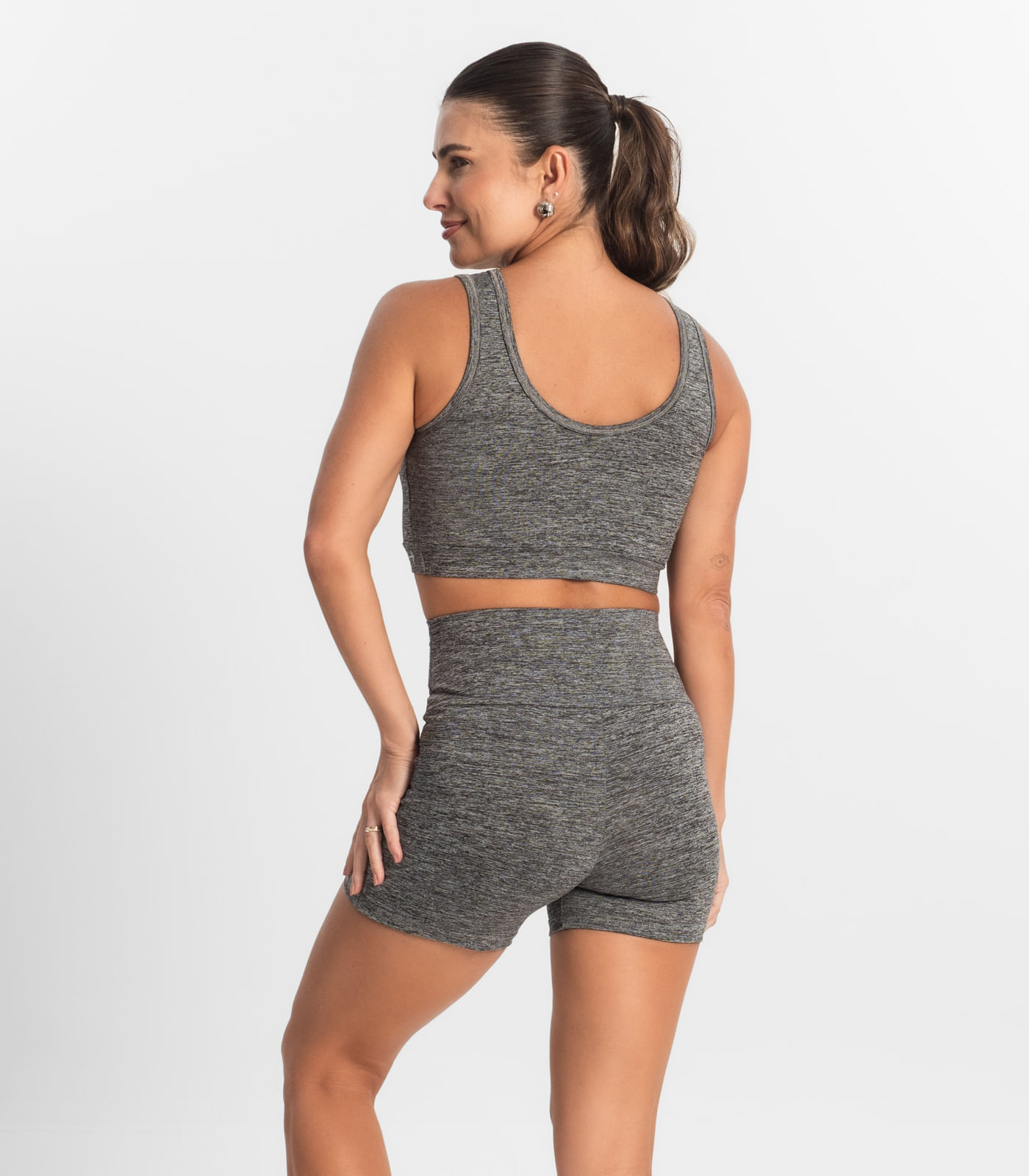 Bermuda Feminina FTK Fitness Cinza - Imagem 3