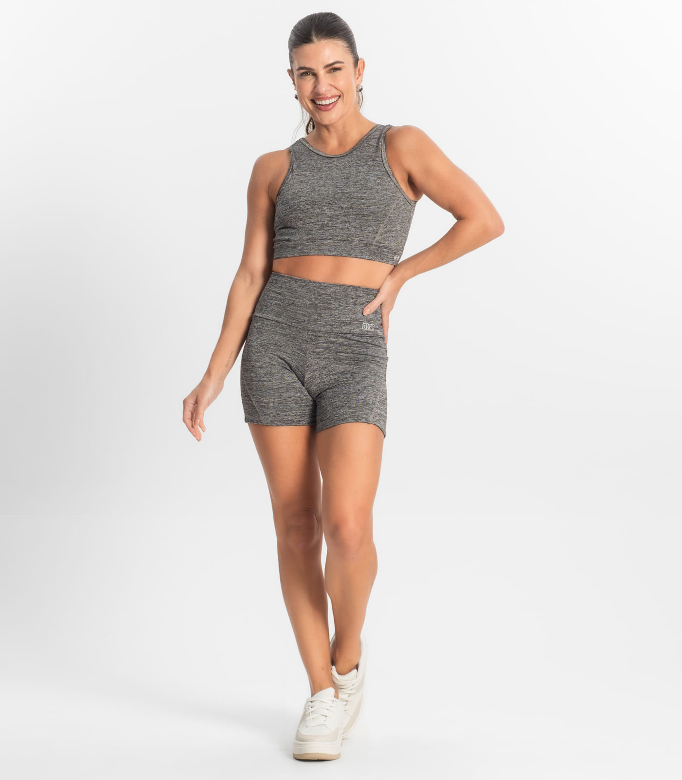 Bermuda Feminina FTK Fitness Cinza - Imagem 4