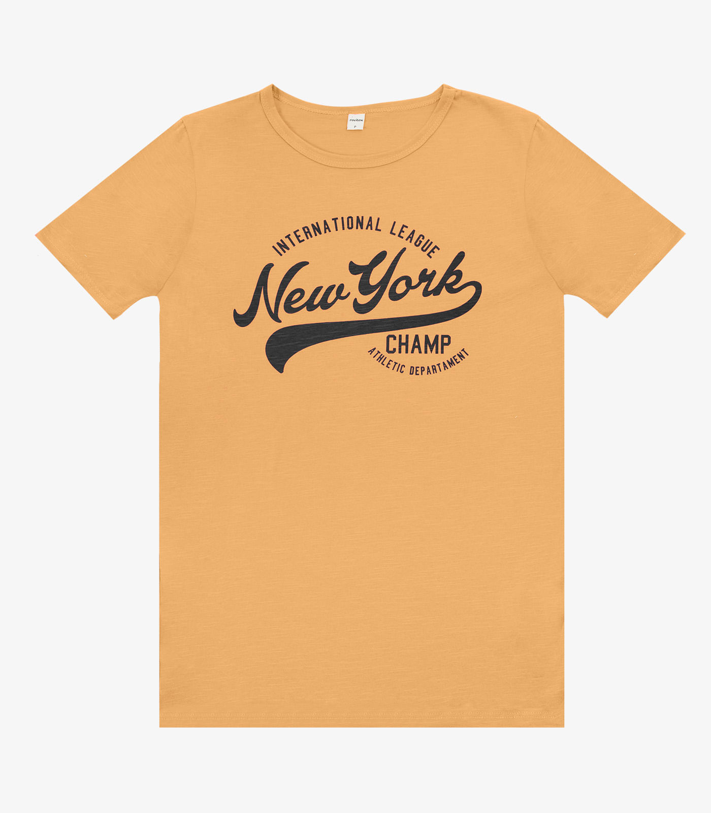 Camiseta Adulto Masculino em Meia Malha Rovitex Marrom
