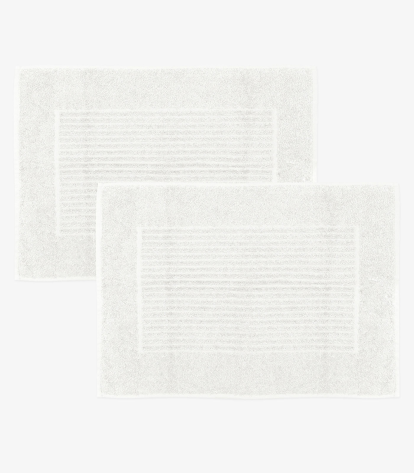 Kit 2 Toalhas de Piso Basic com Antiderrapante Atlântica Off White