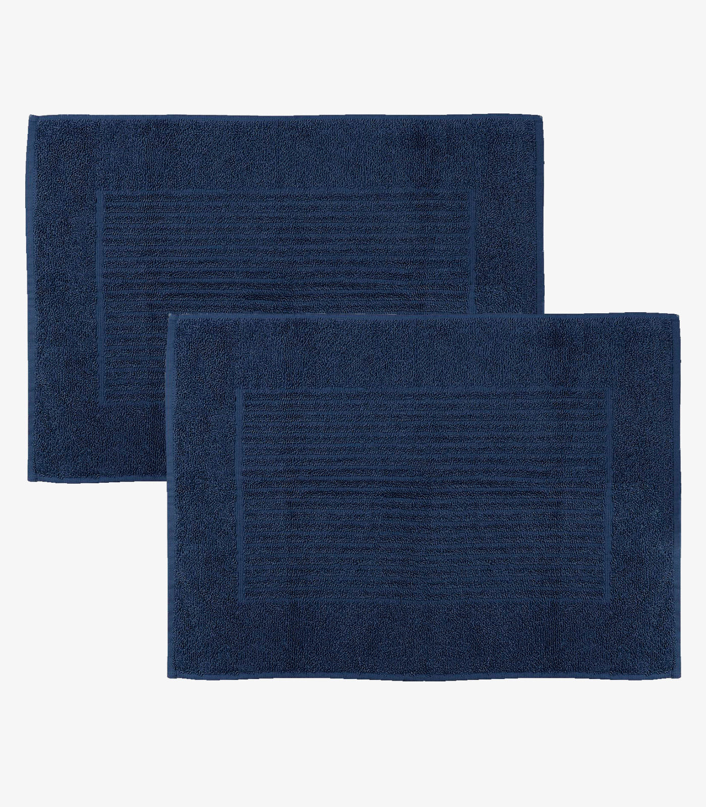 Kit 2 Toalhas de Piso Basic com Antiderrapante Atlântica Azul