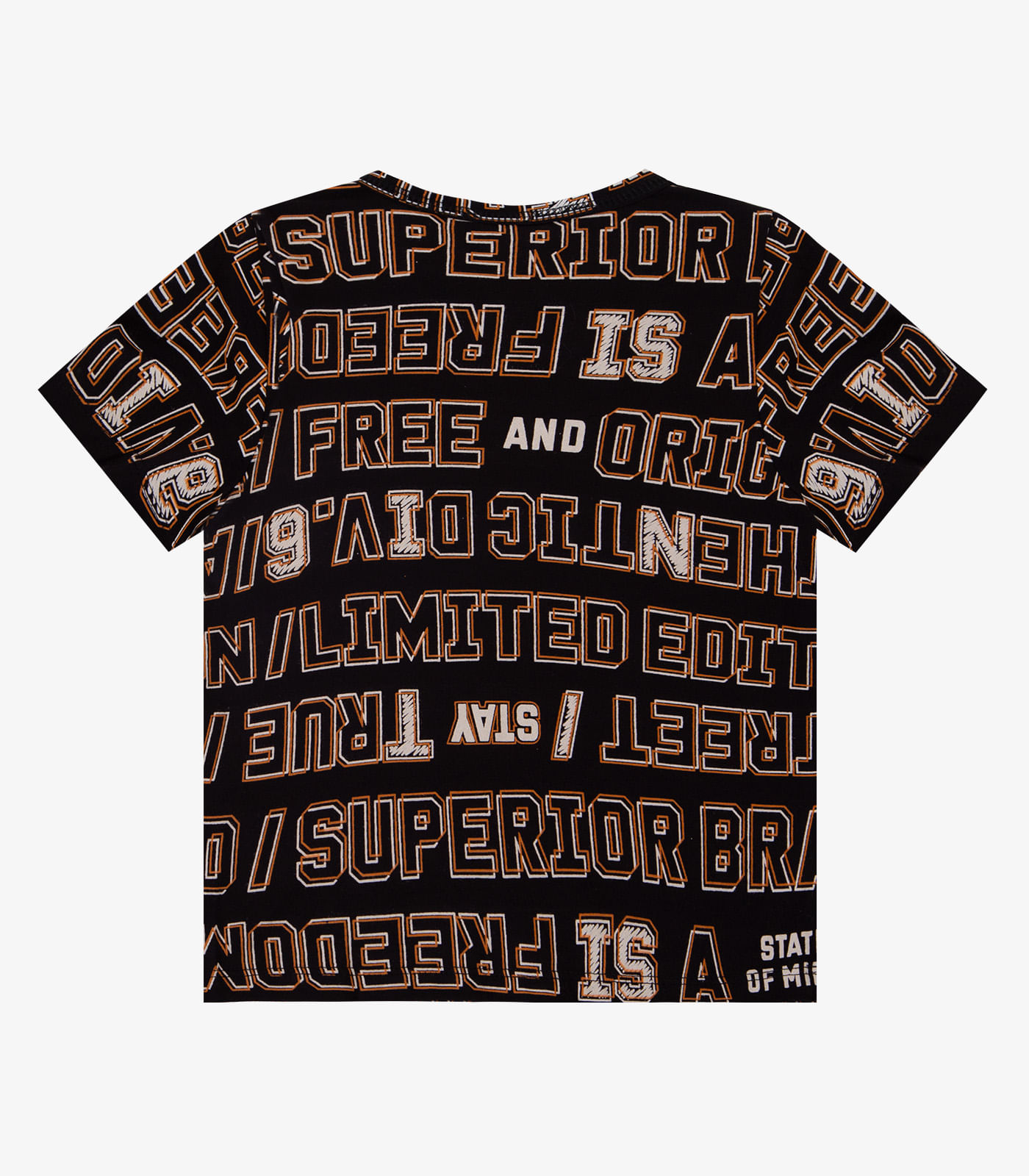 Camiseta Infantil Masculina Infinita Cor Preto - Imagem 4