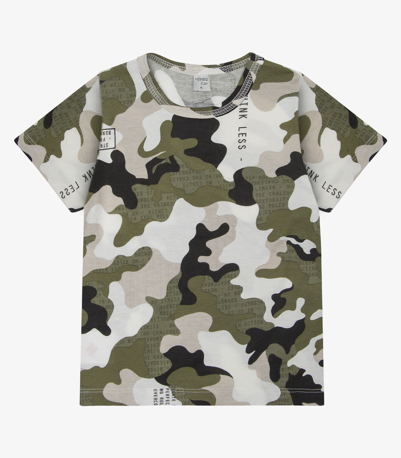 Camiseta Infantil Masculina Infinita Cor Verde