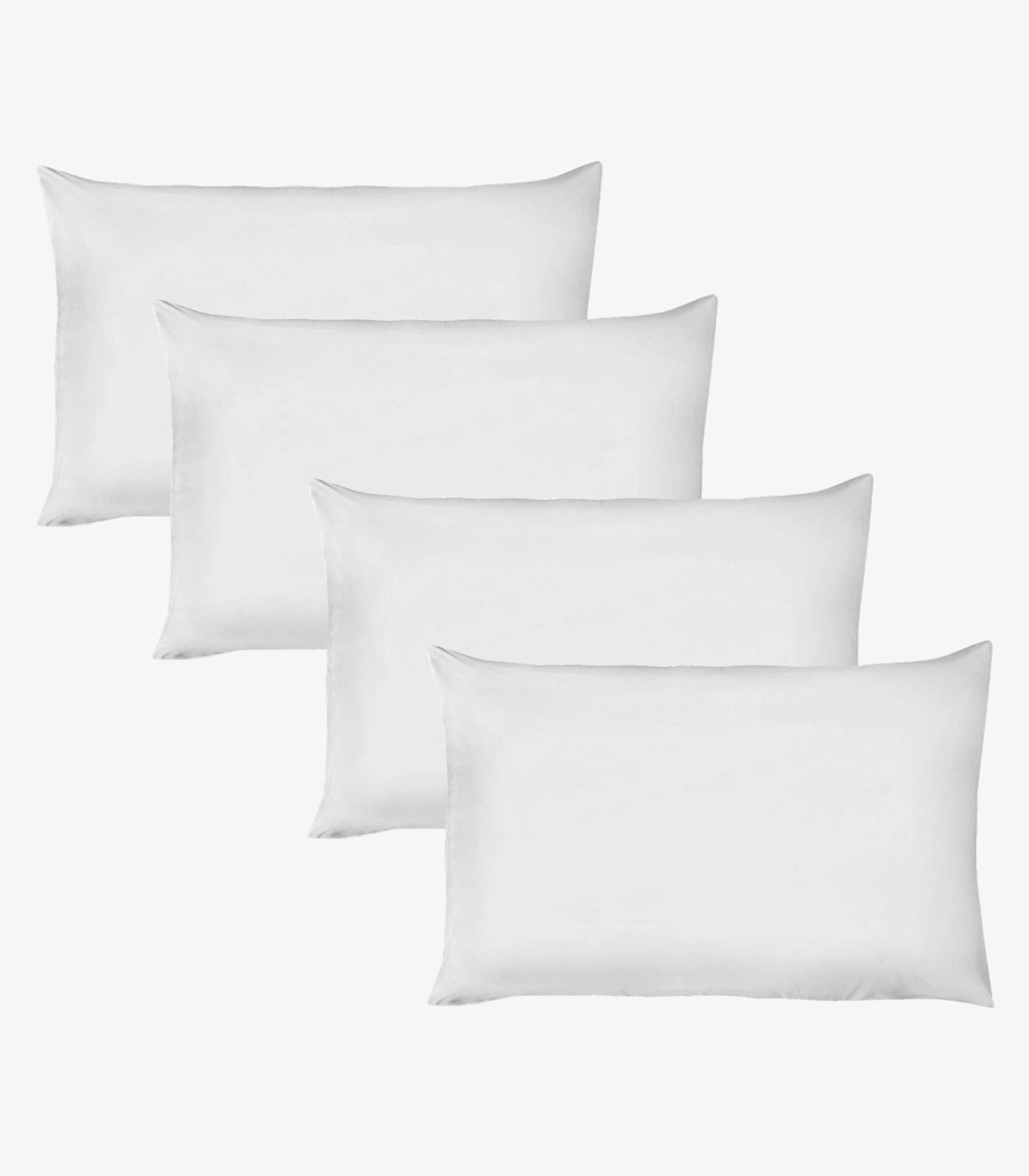 Kit 4 Fronhas Avulsas Premium Fio Penteado Lisa Vivaldi Branco