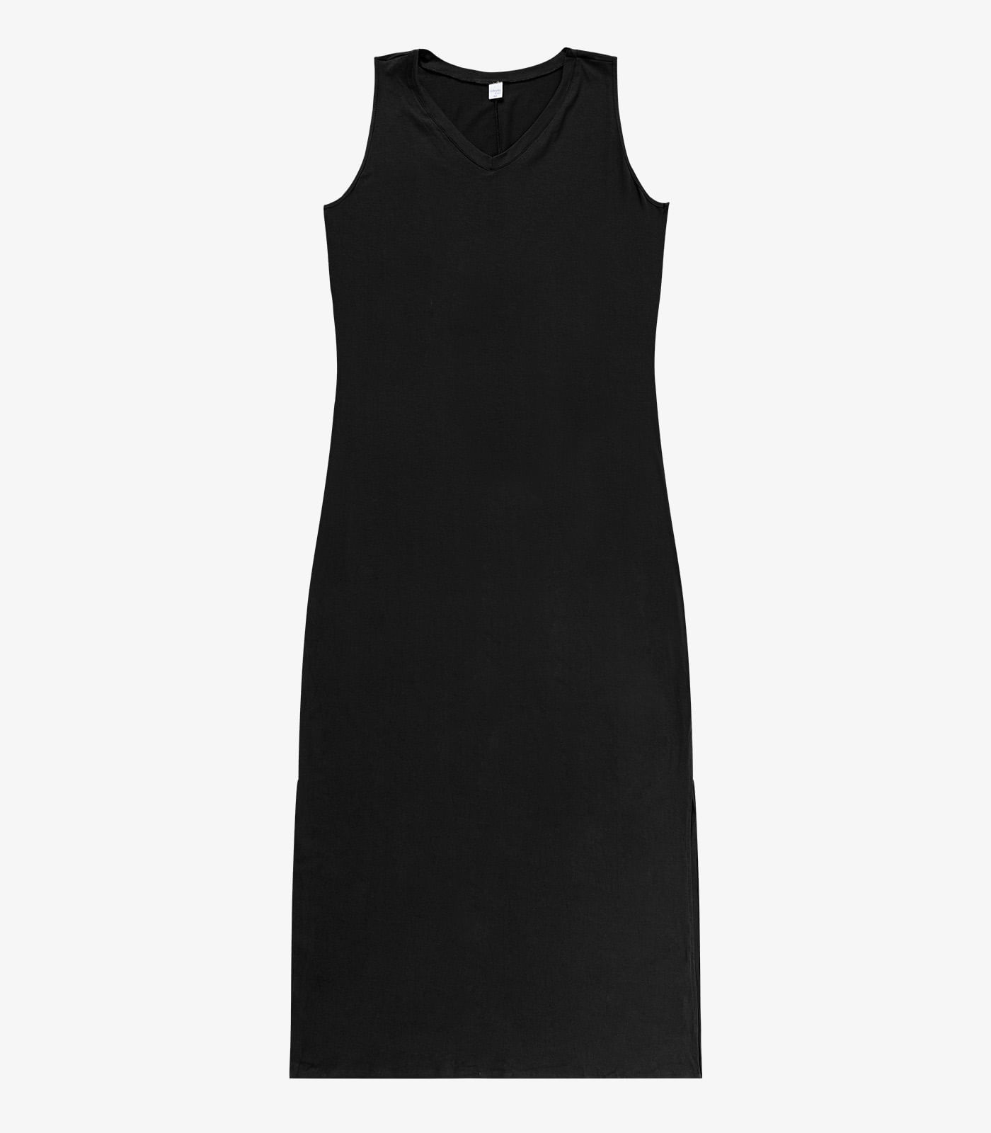 Vestido Longo Plus Size Infinita Cor Preto - Imagem 5