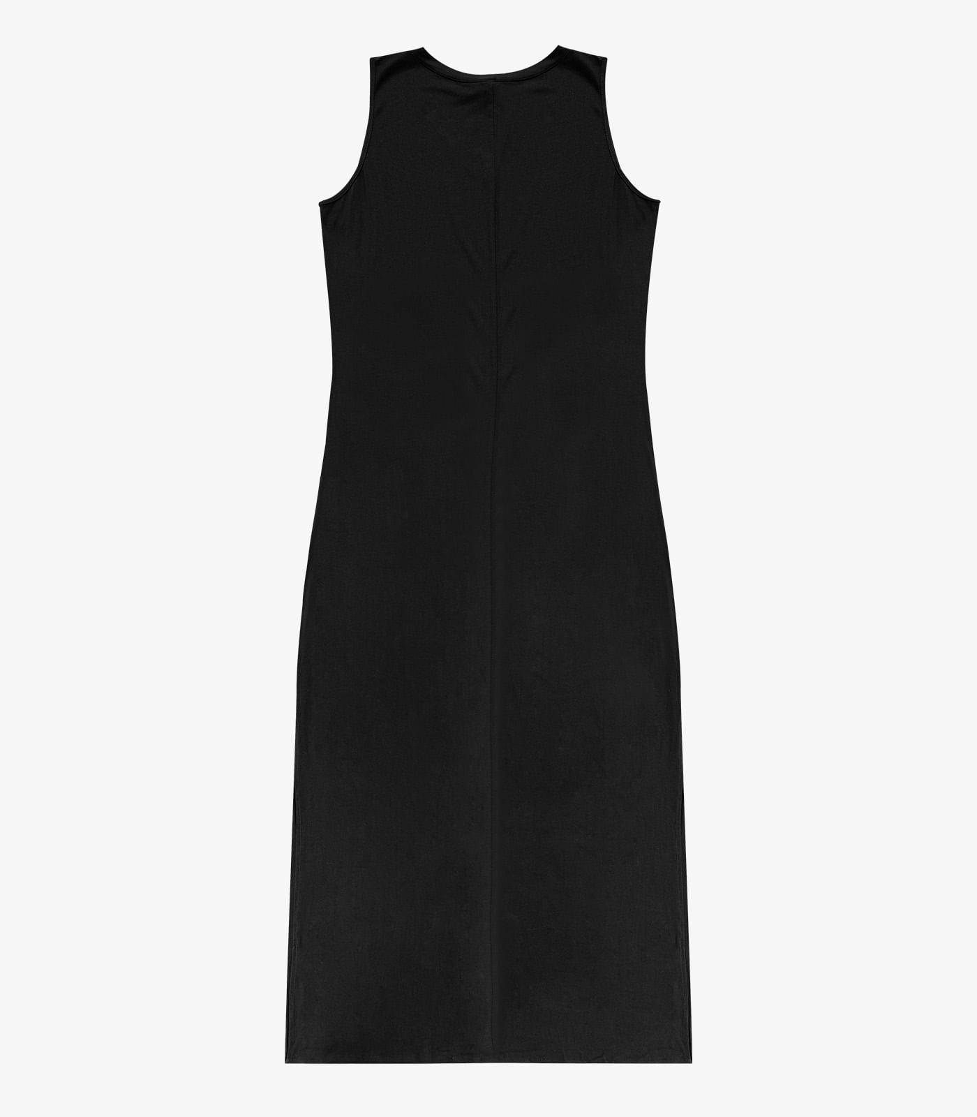 Vestido Longo Plus Size Infinita Cor Preto - Imagem 6