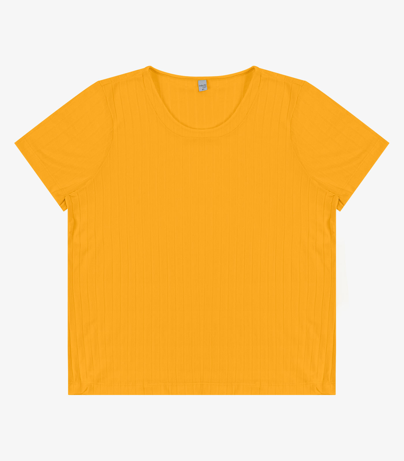 Blusa Malha Delicate Plus Infinita Cor Amarelo - Imagem 9