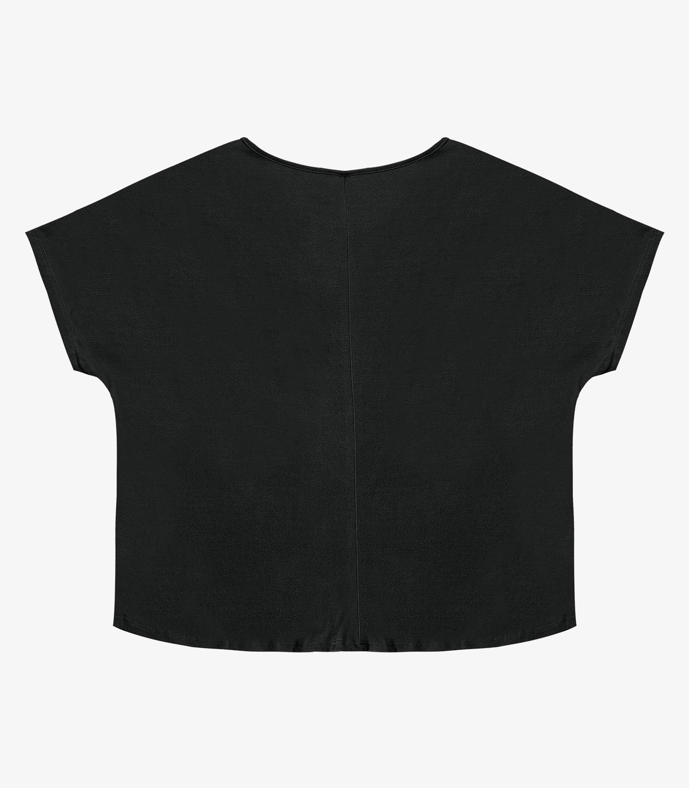 Blusa Lisa Plus Infinita Cor Preto - Imagem 6