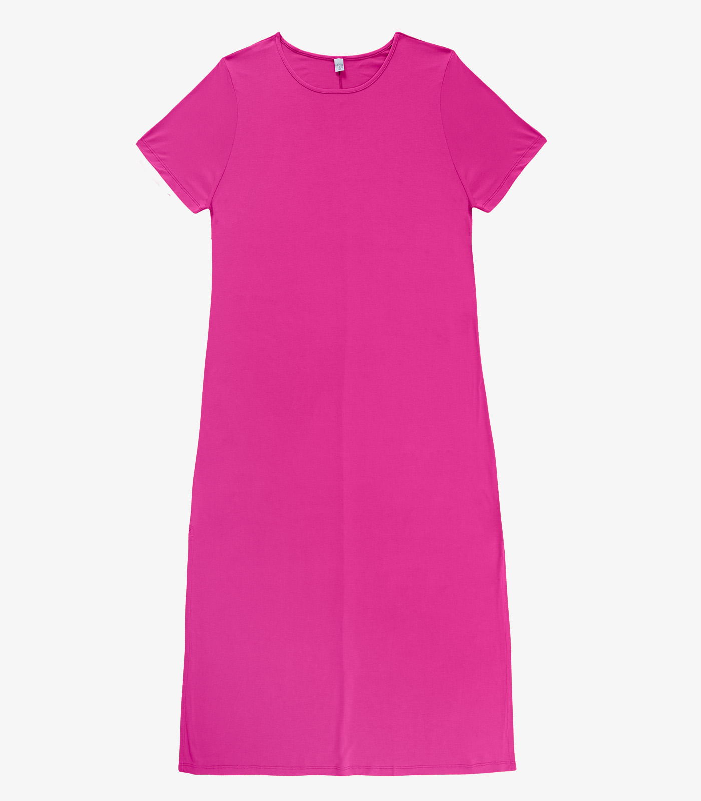 Vestido Feminino Midi Plus Size Infinita Cor Rosa