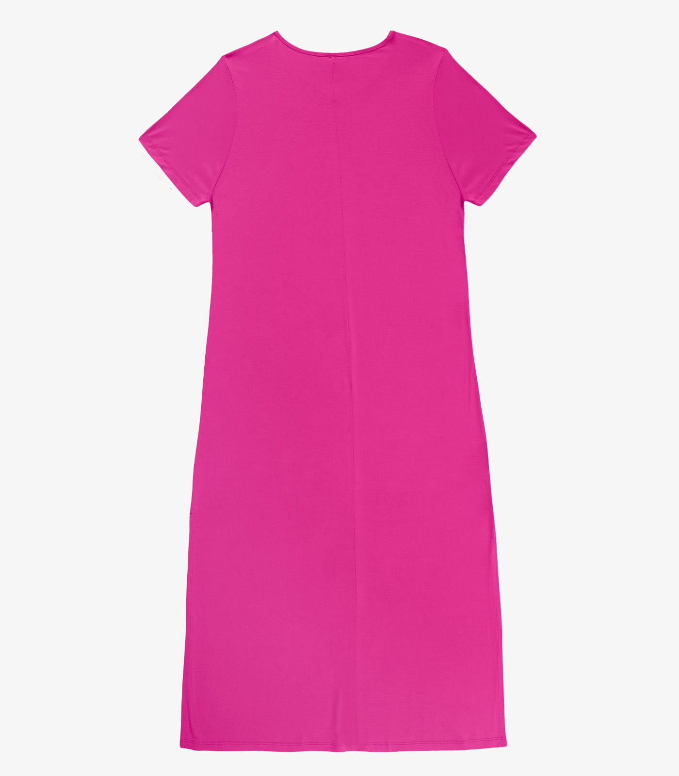 Vestido Feminino Midi Plus Size Infinita Cor Rosa - Imagem 2